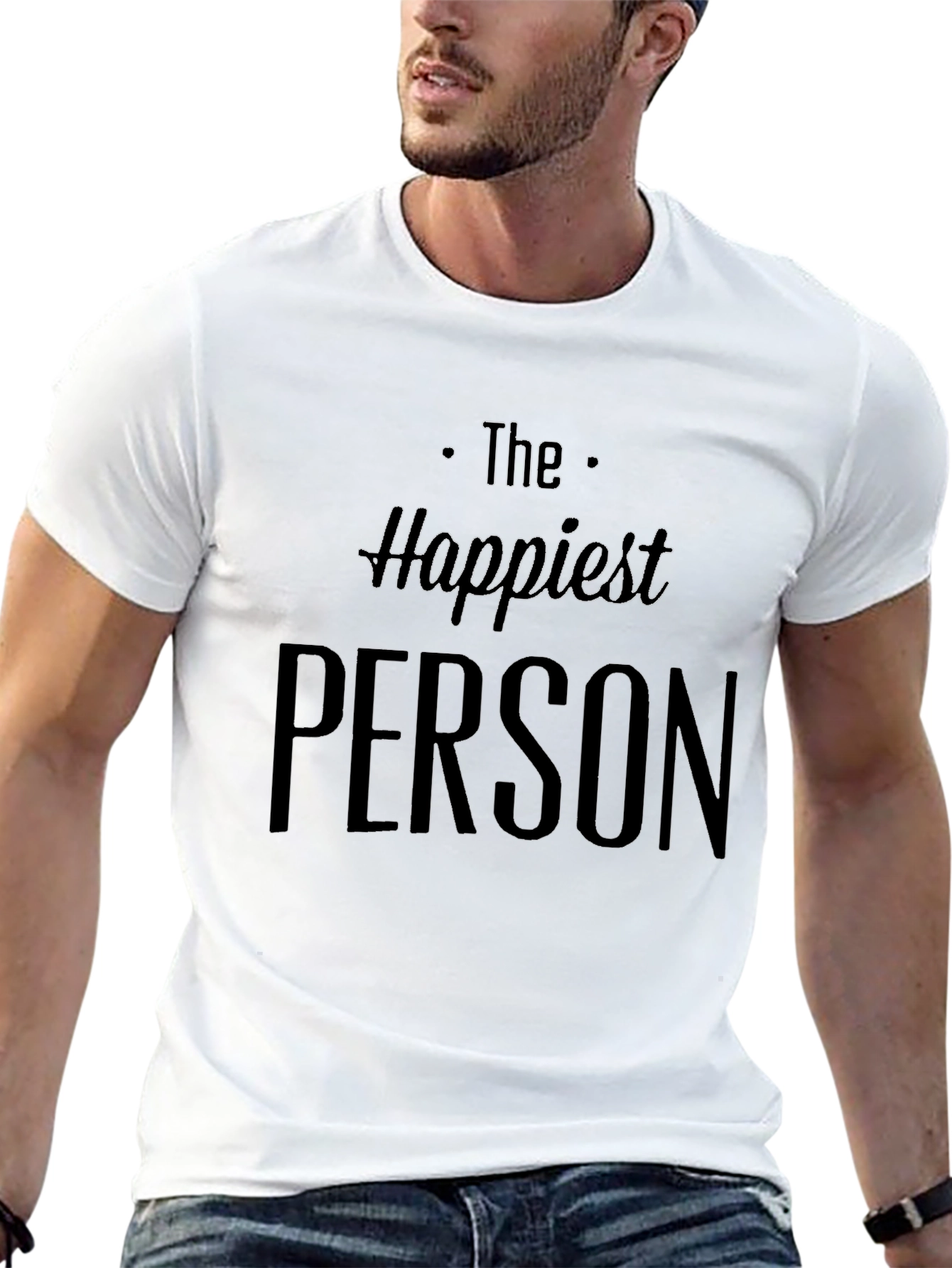 Happiest Person Graphic Tee - Casual Style