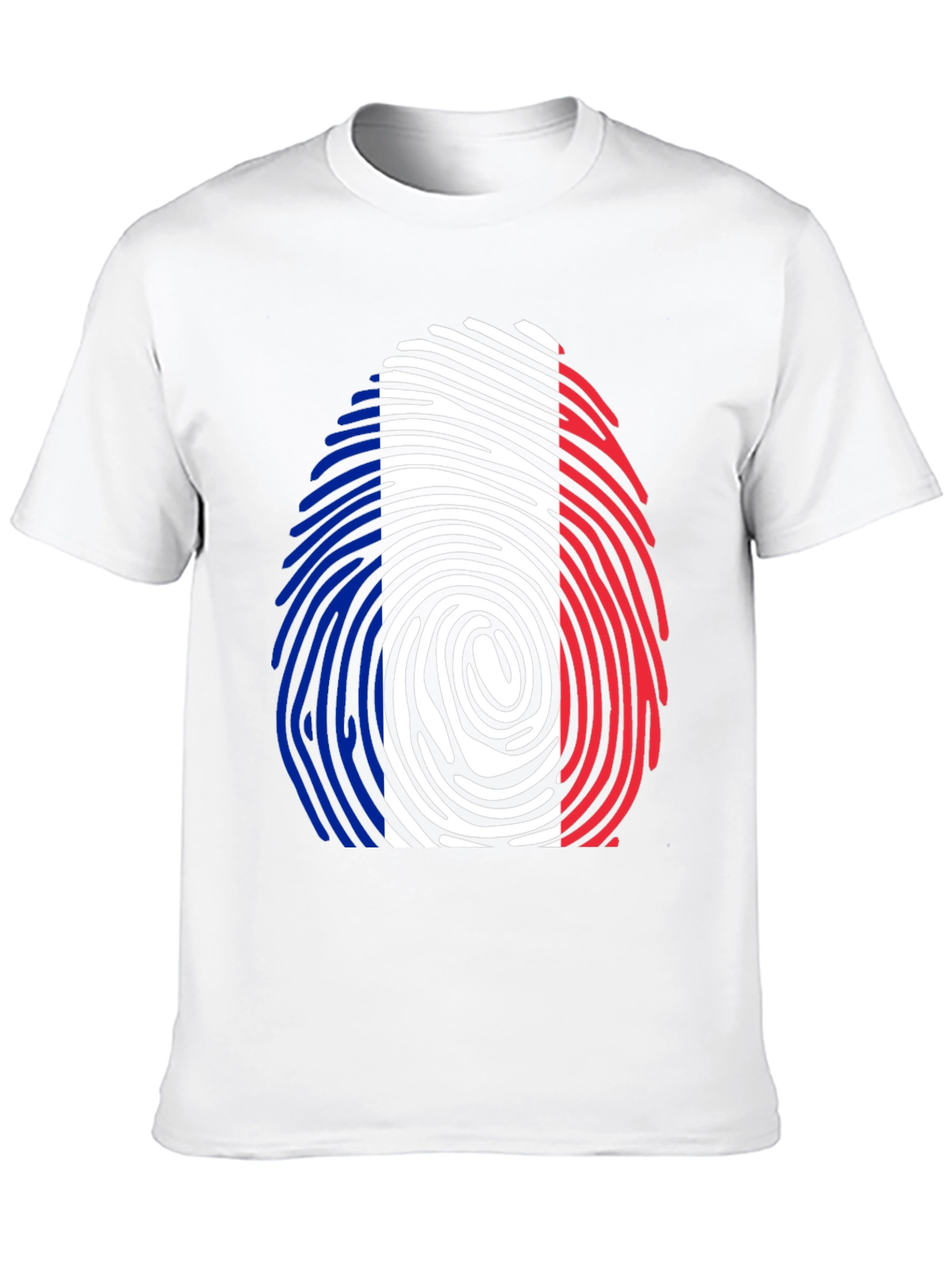 French Flag Fingerprint T-Shirt