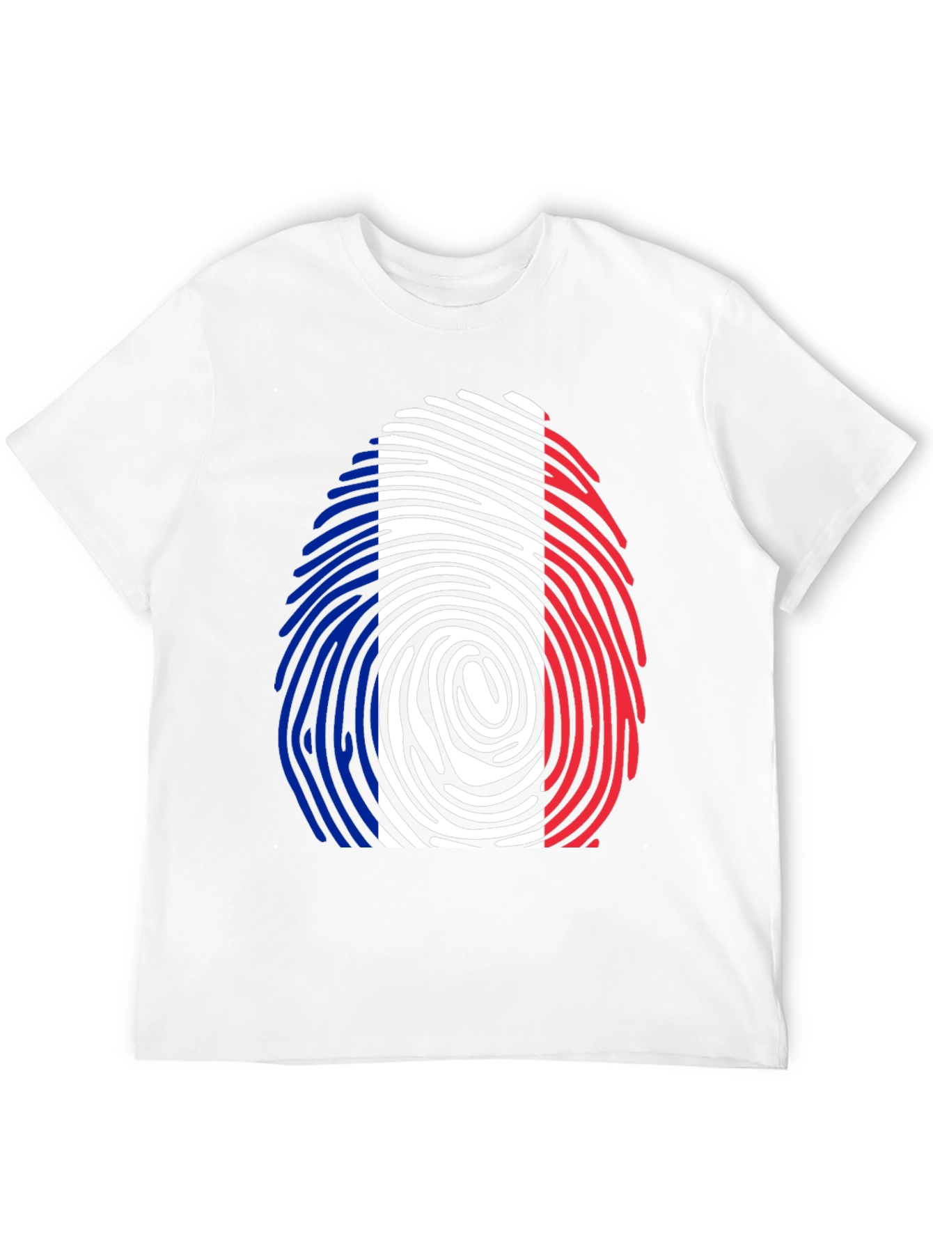 French Flag Fingerprint T-Shirt