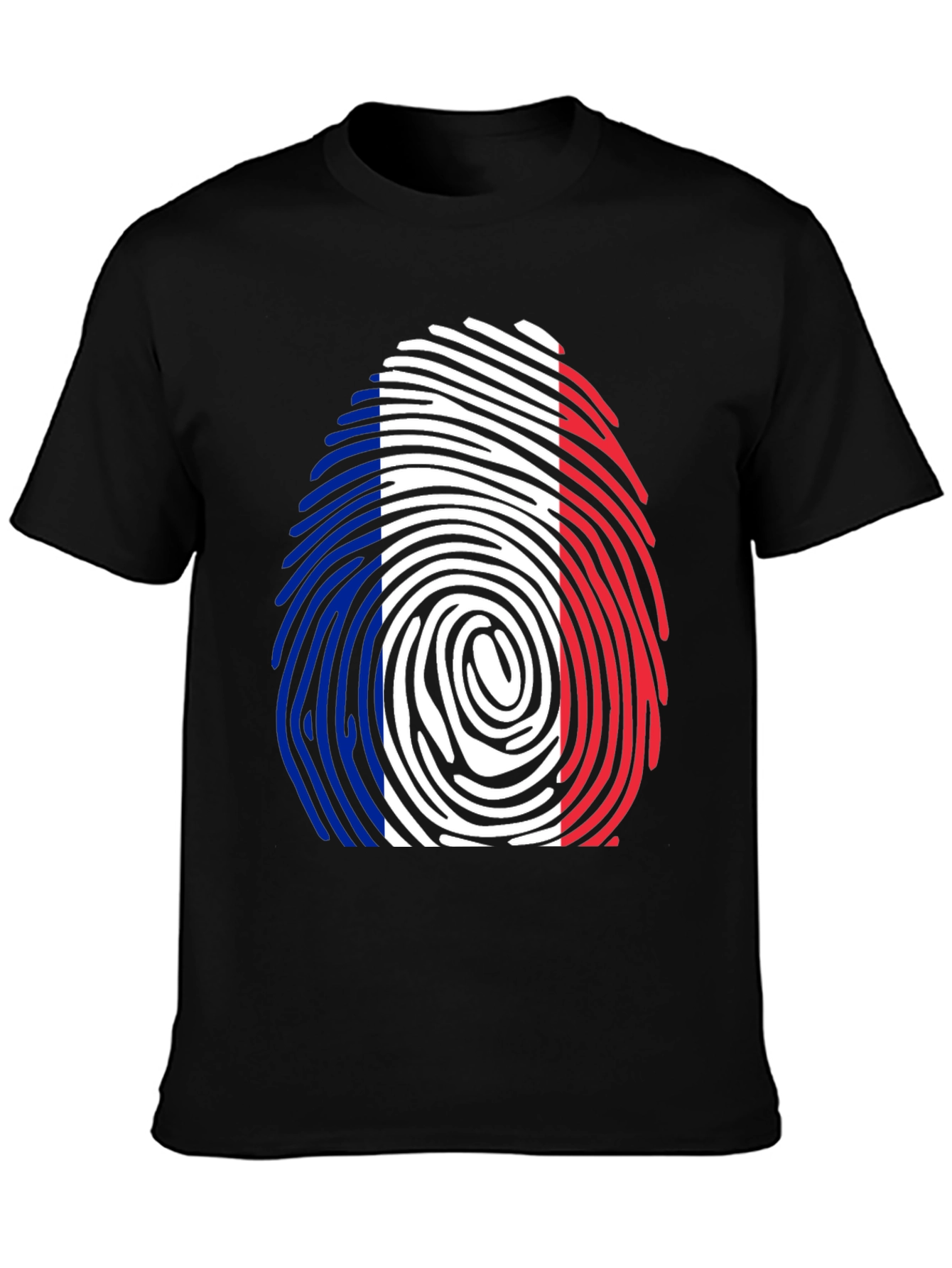 French Flag Fingerprint T-Shirt