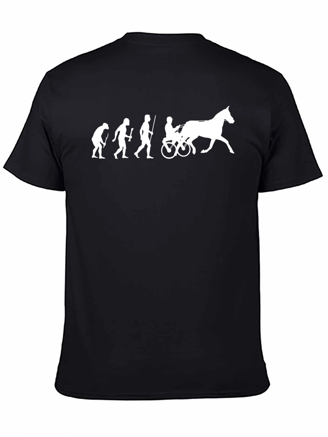 Evolution Horse T-Shirt Black