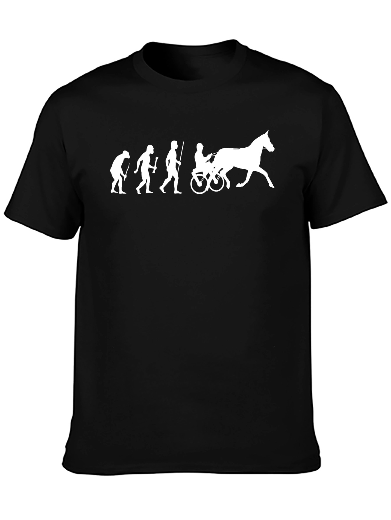 Evolution Horse T-Shirt Black