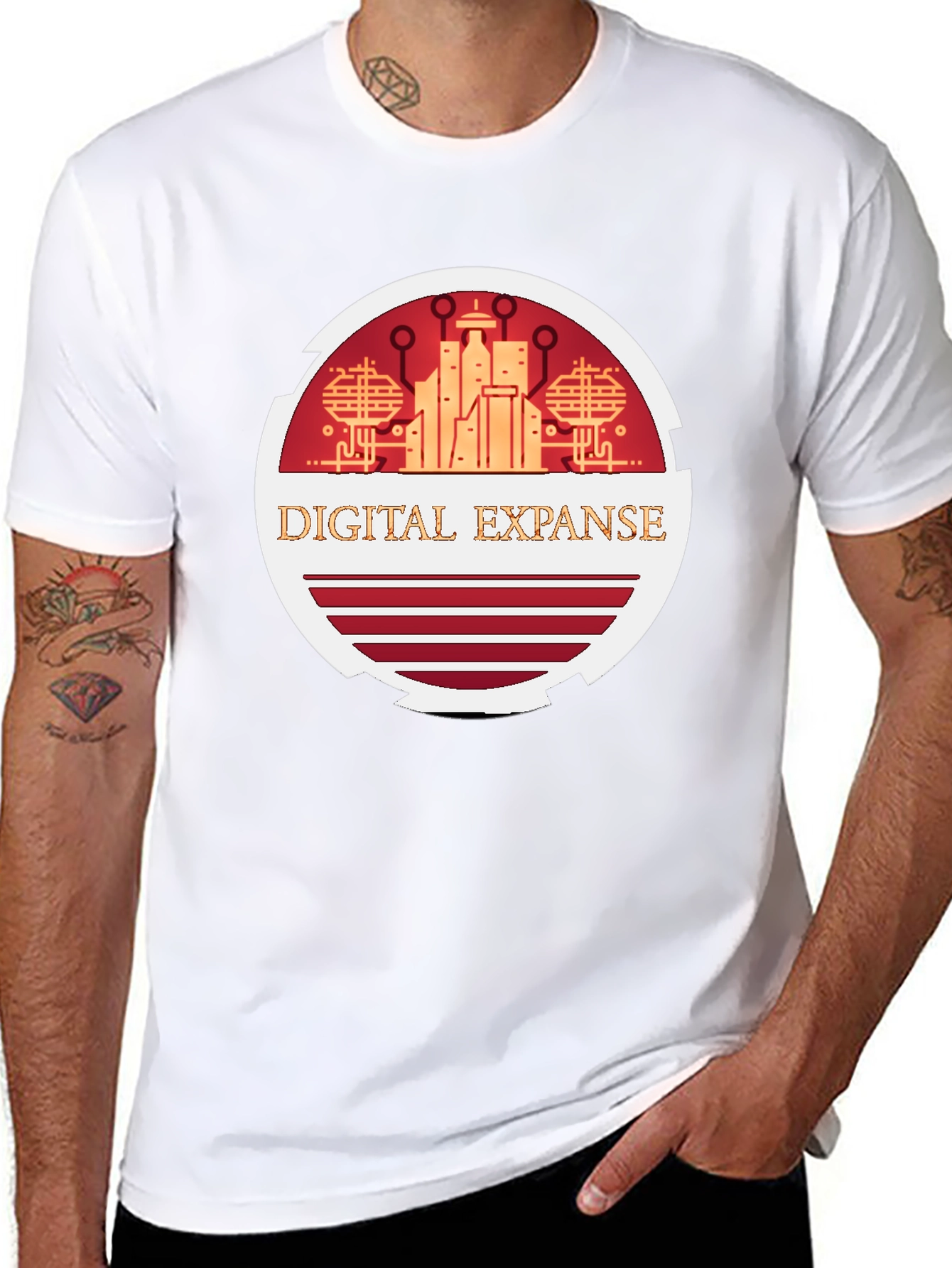 Digital Expanse Graphic Tee - Black