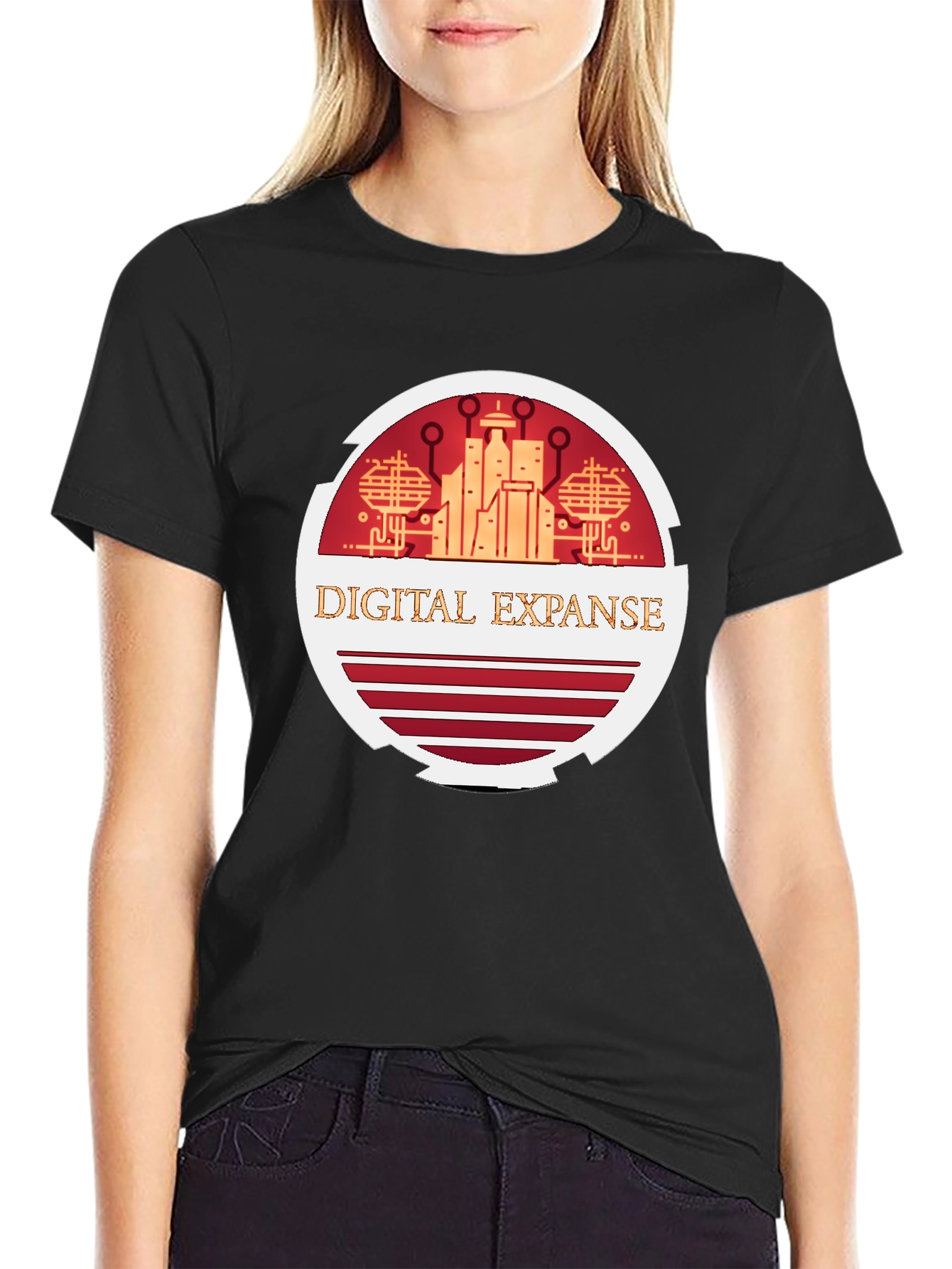 Digital Expanse Graphic Tee - Black