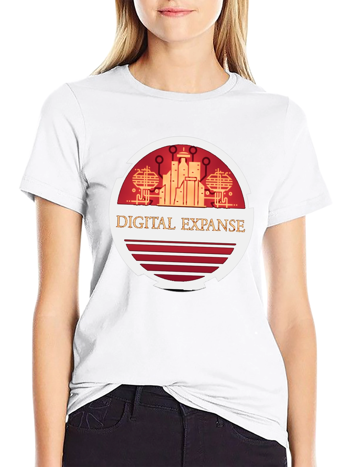 Digital Expanse Graphic Tee - Black
