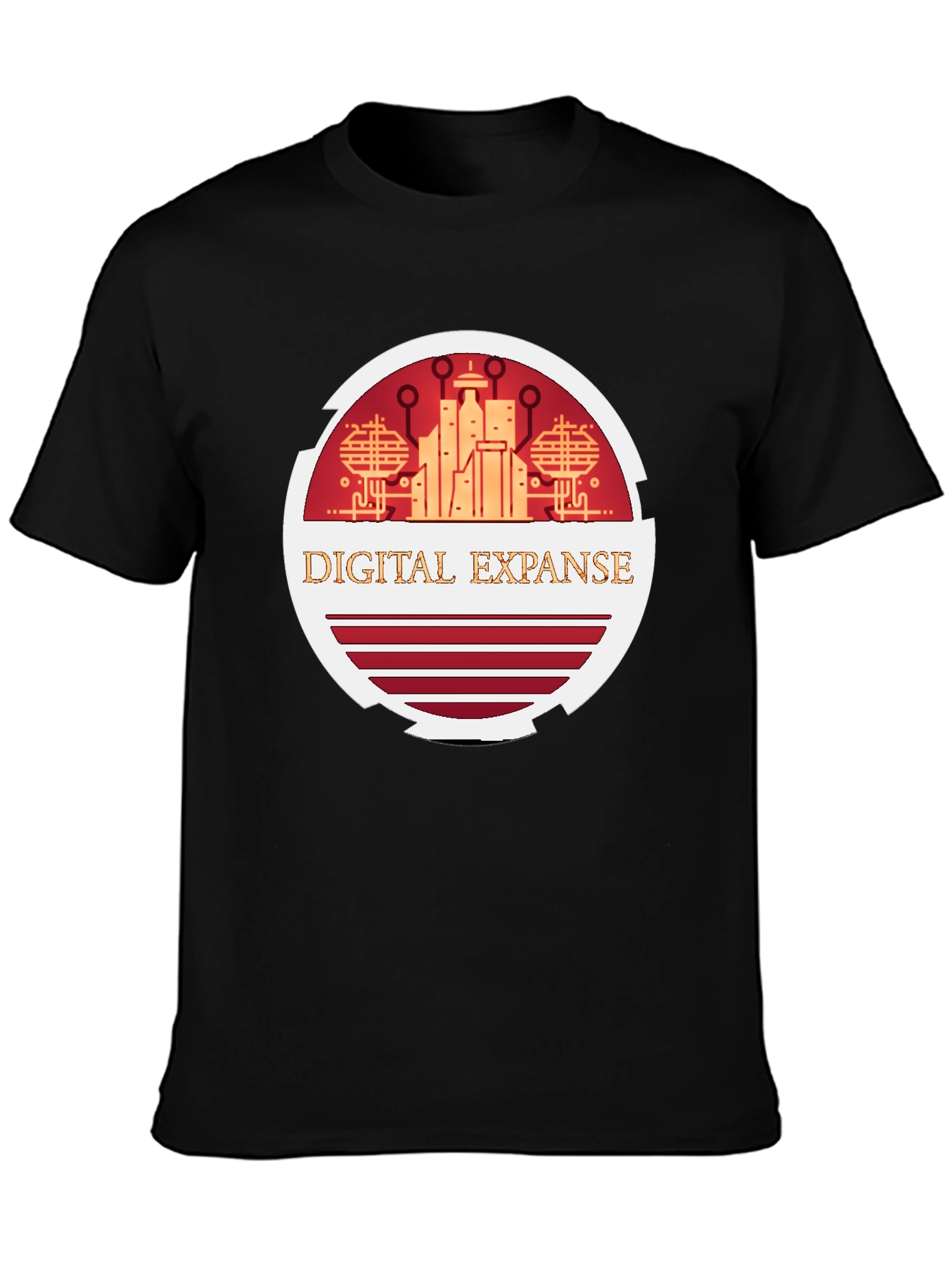 Digital Expanse Graphic Tee - Black
