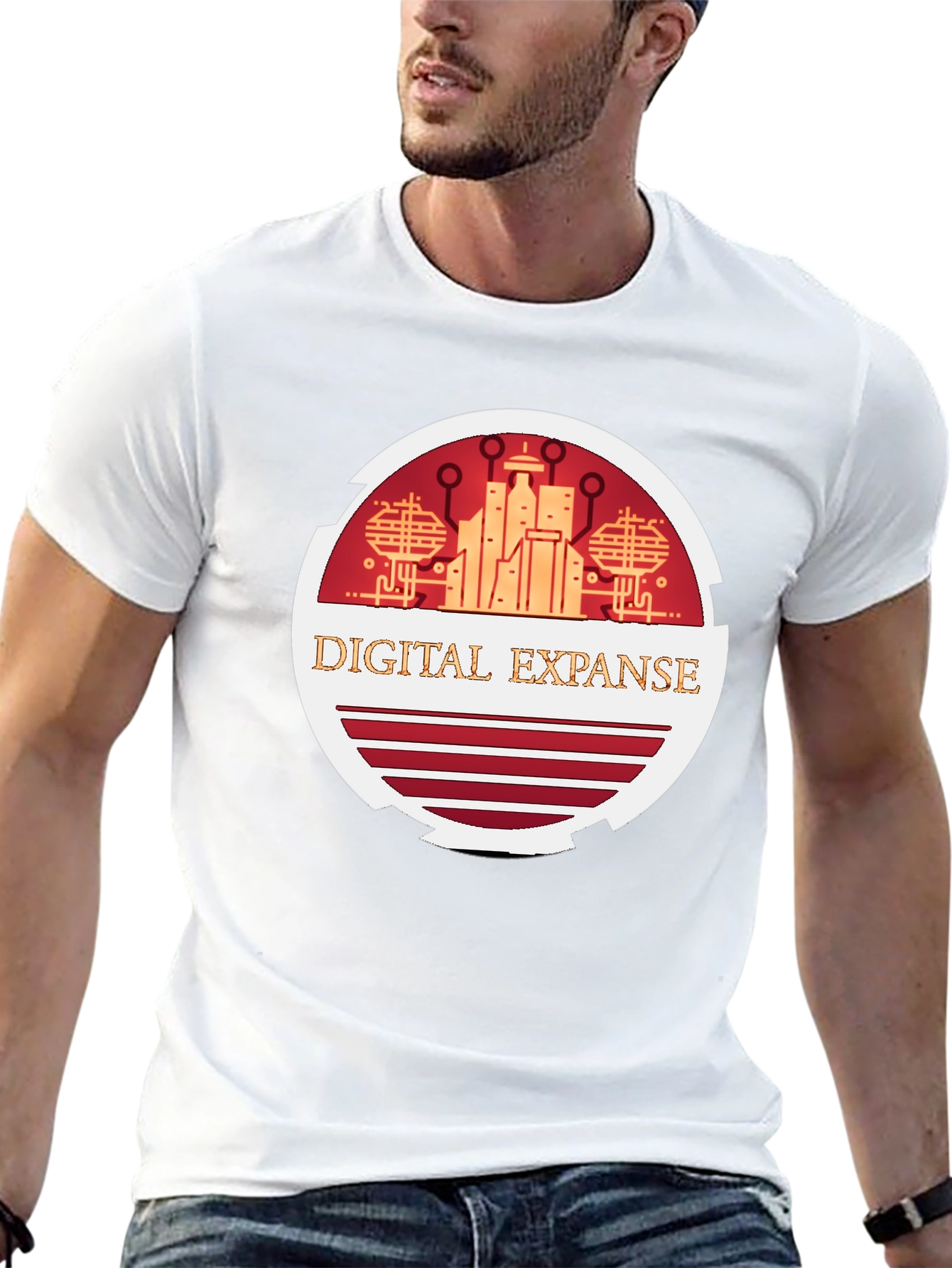 Digital Expanse Graphic Tee - Black