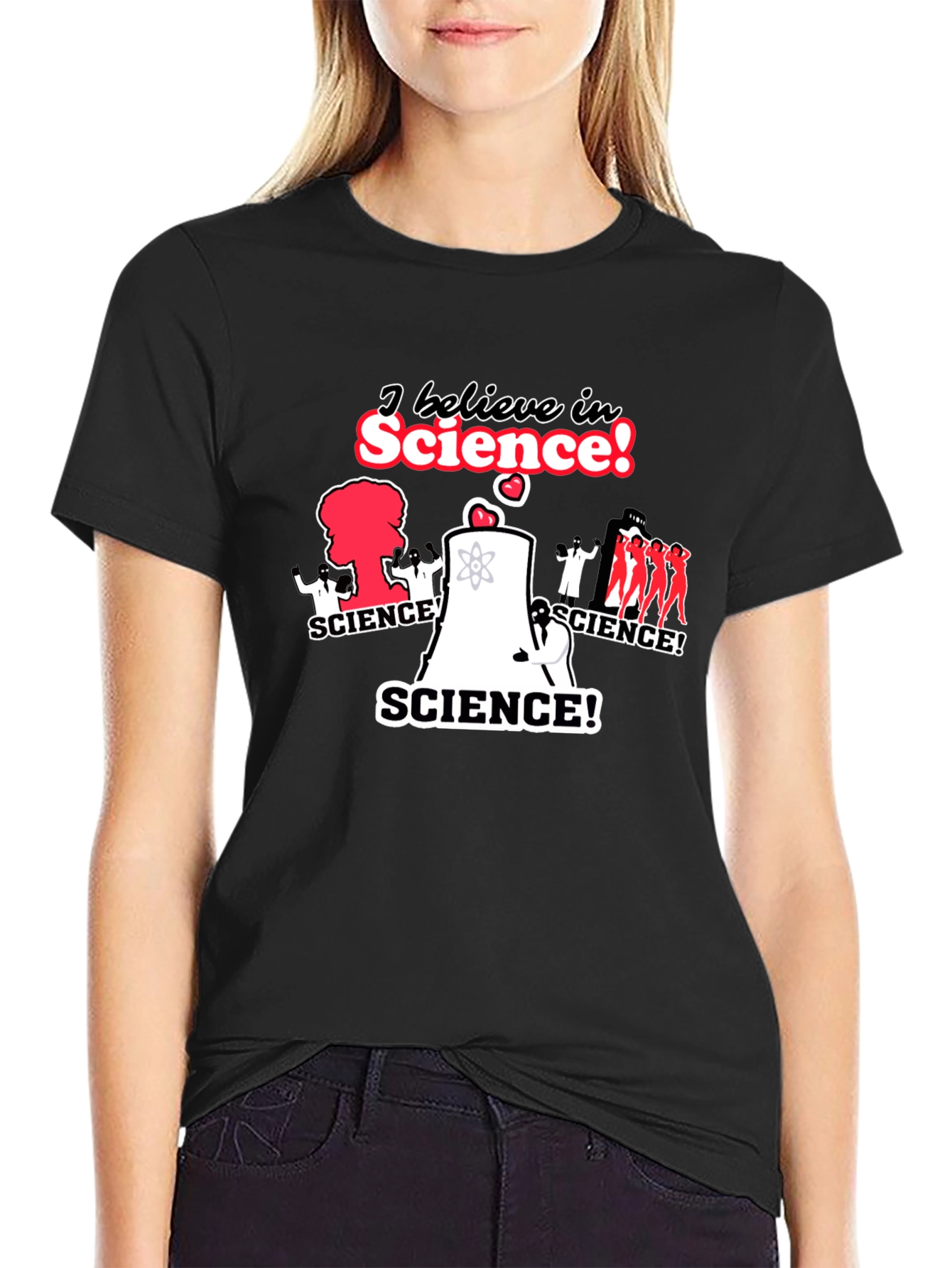 I Believe in Science! T-Shirt - Black