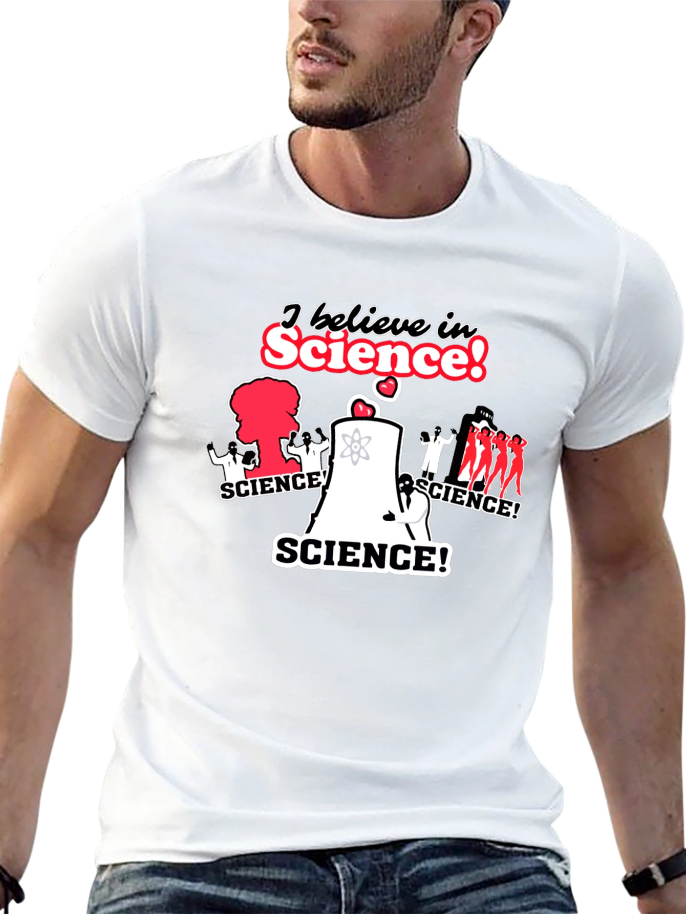 I Believe in Science! T-Shirt - Black
