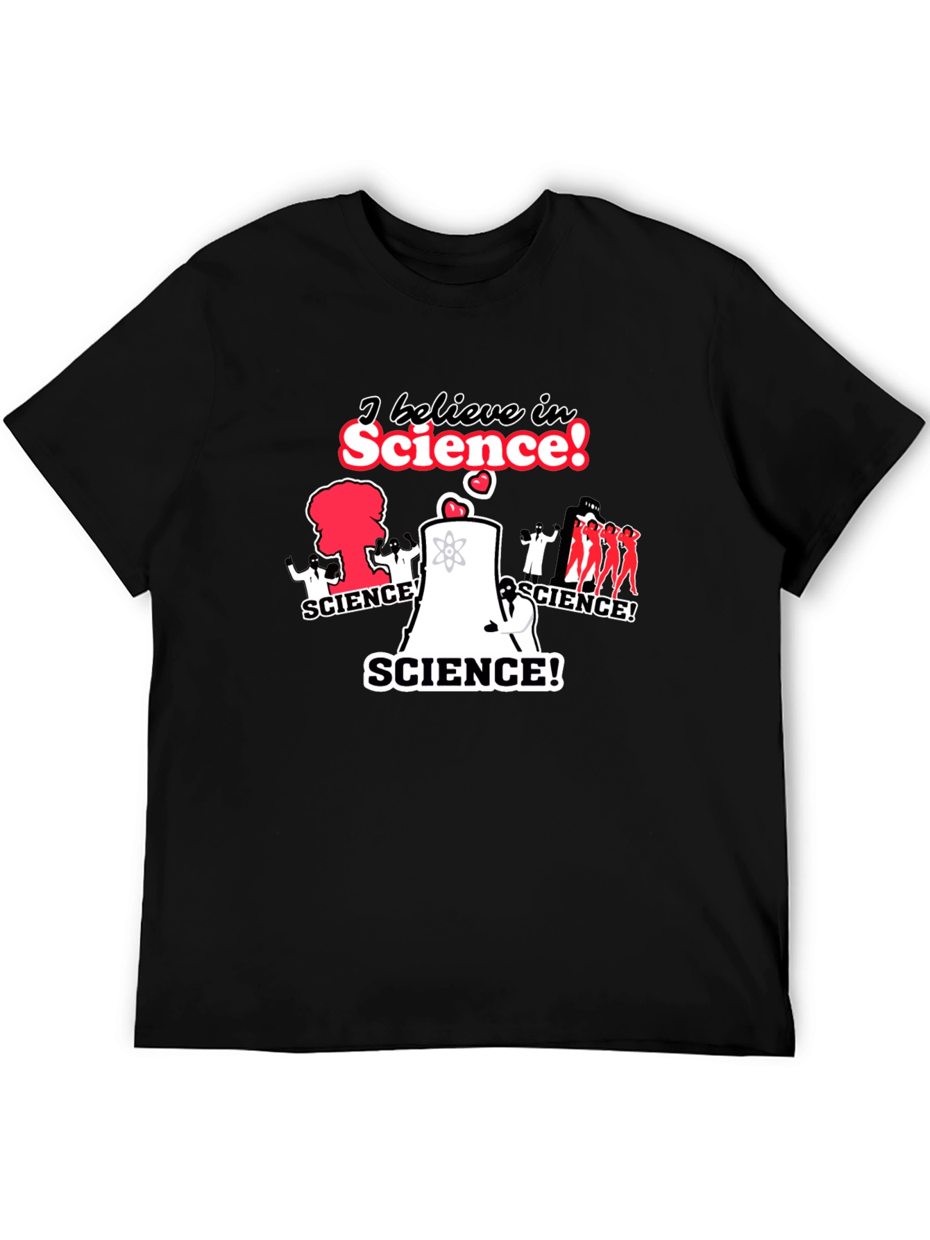 I Believe in Science! T-Shirt - Black