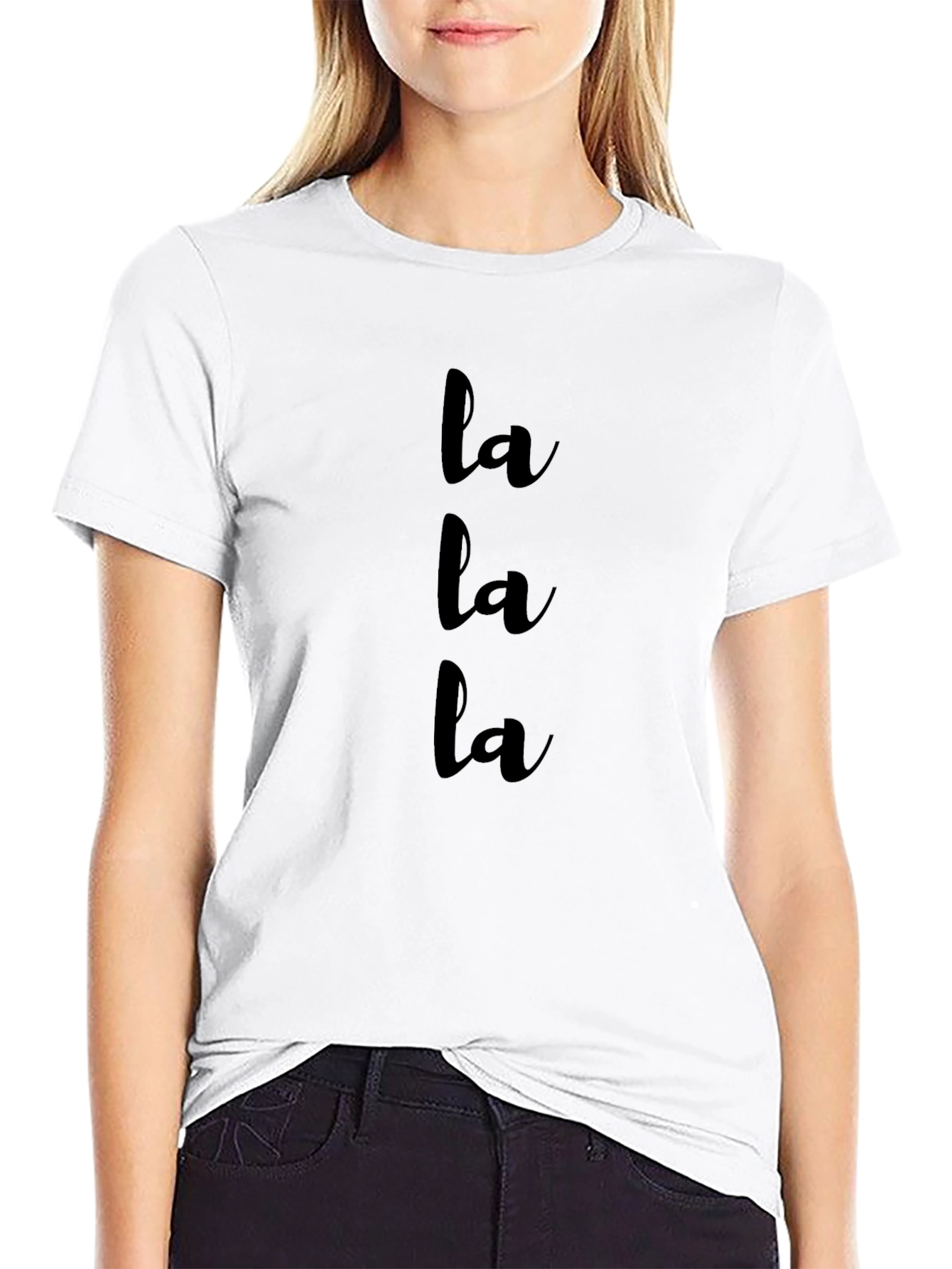 La La La Black T-Shirt