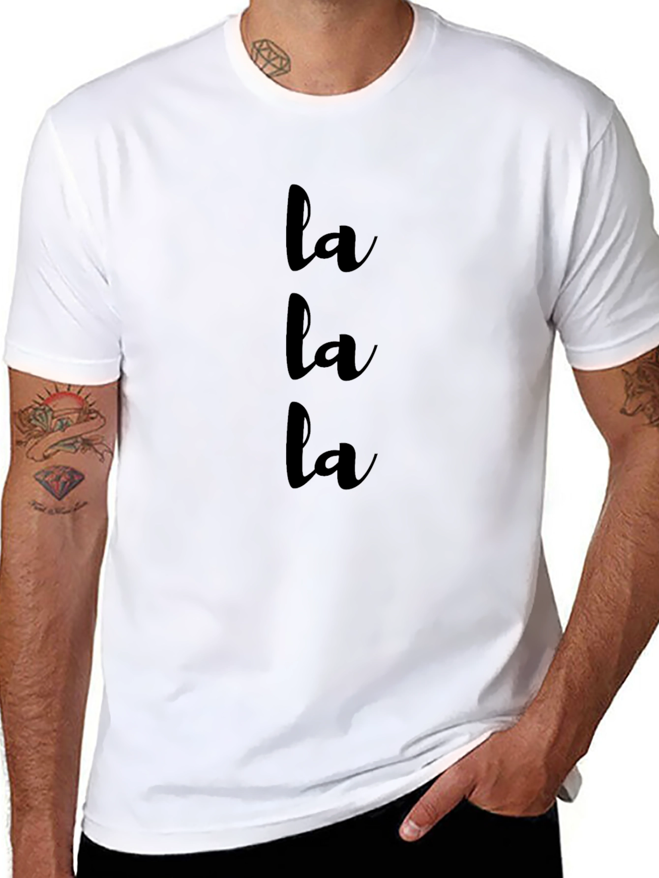 La La La Black T-Shirt