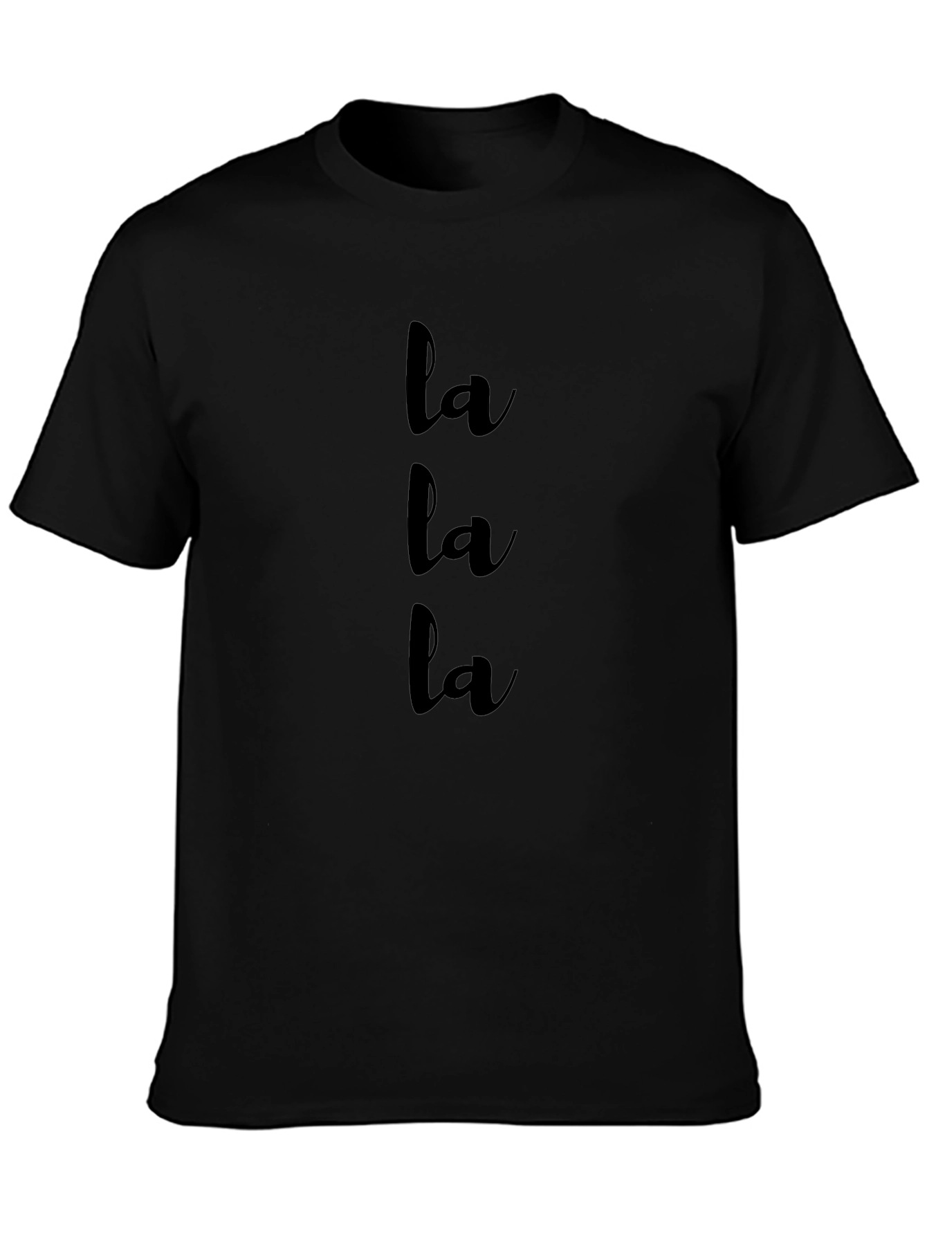 La La La Black T-Shirt
