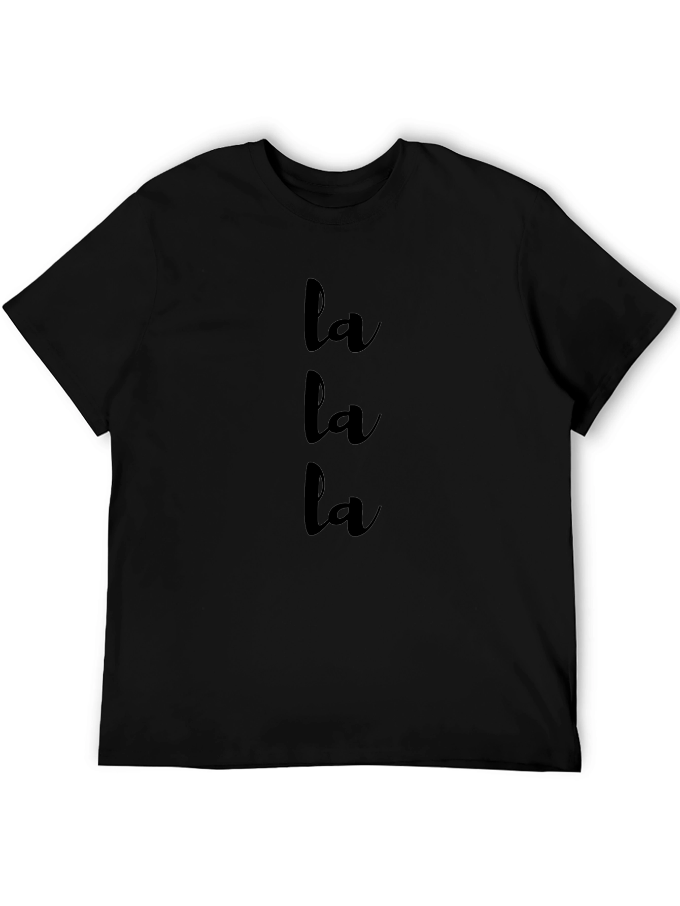 La La La Black T-Shirt