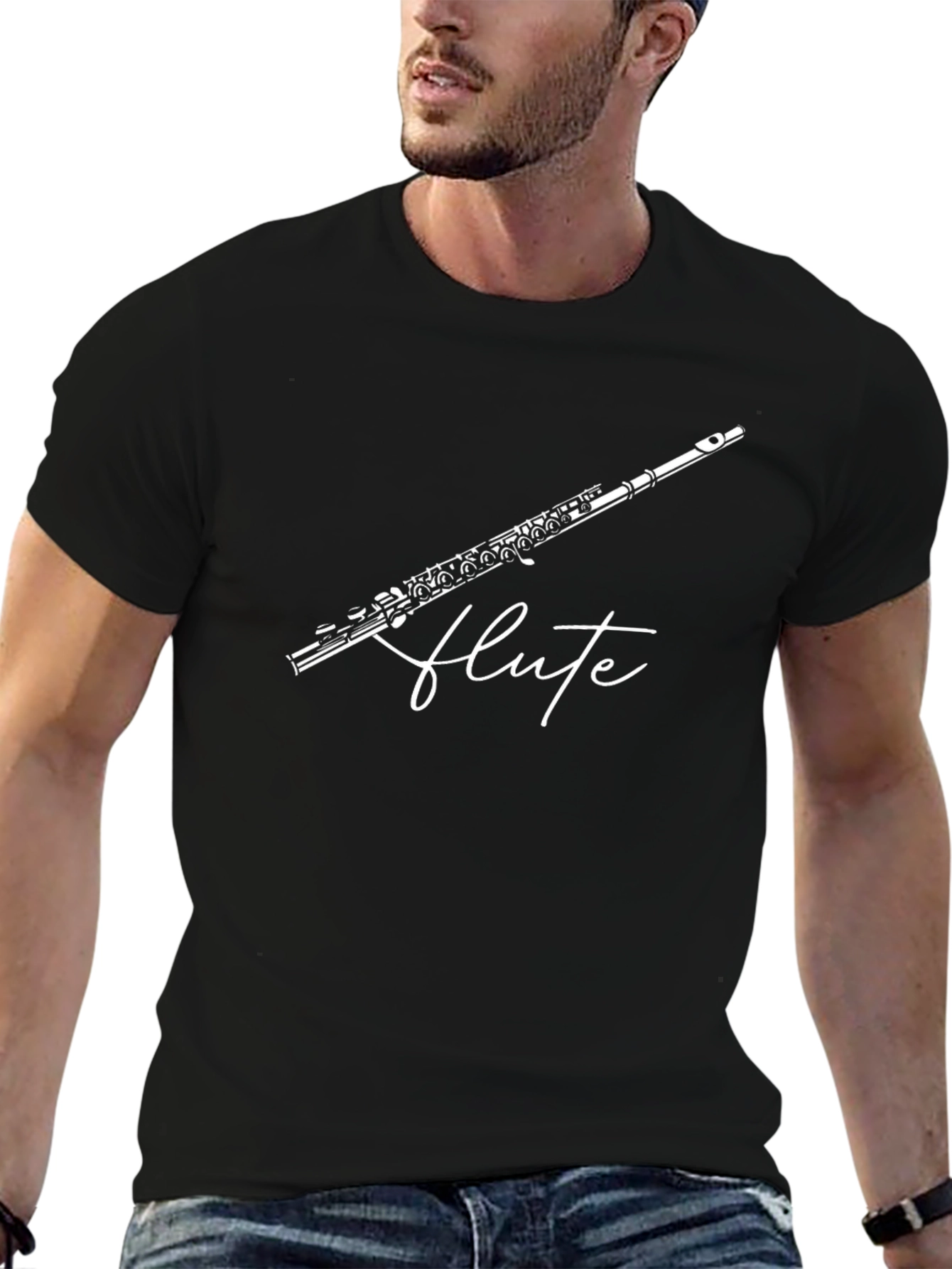 Flute Graphic T-Shirt - Musician Tee