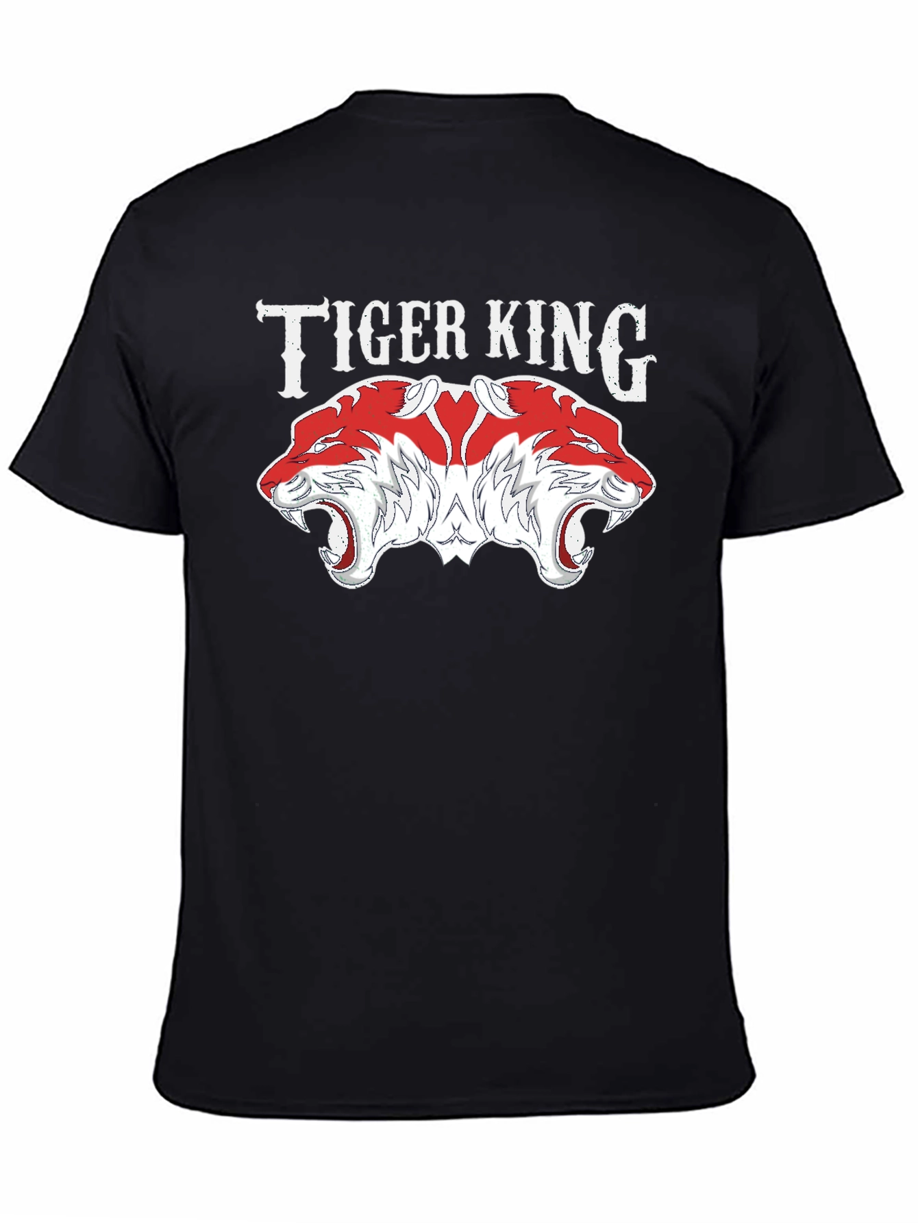 Tiger King Graphic Tee - Bold Double Tiger Design