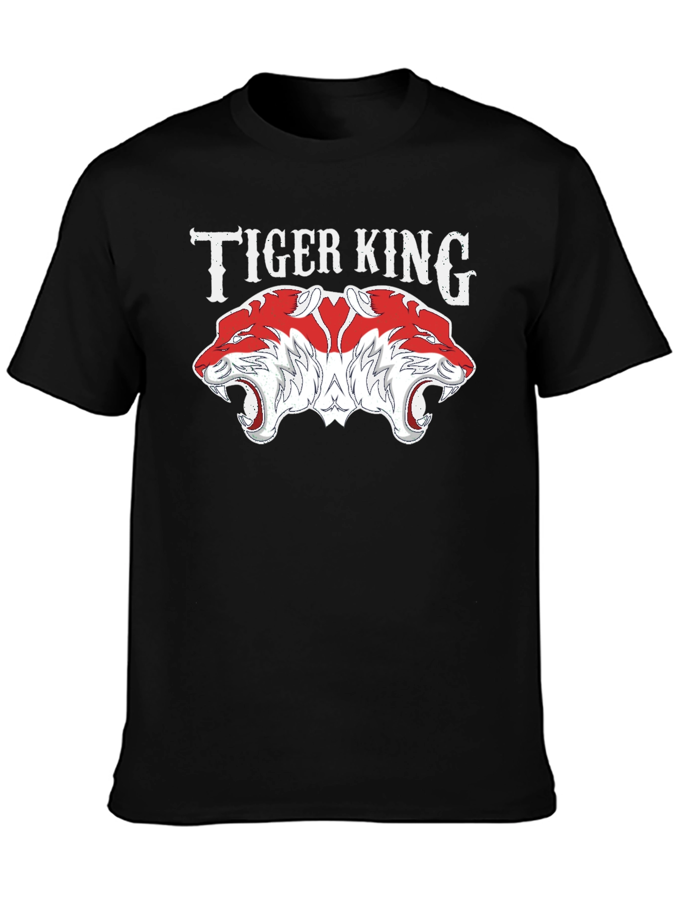 Tiger King Graphic Tee - Bold Double Tiger Design
