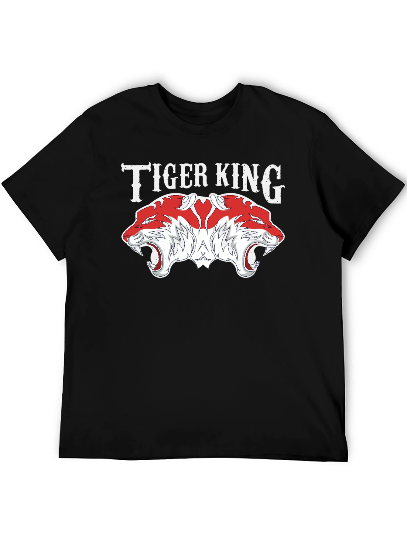 Tiger King Graphic Tee - Bold Double Tiger Design