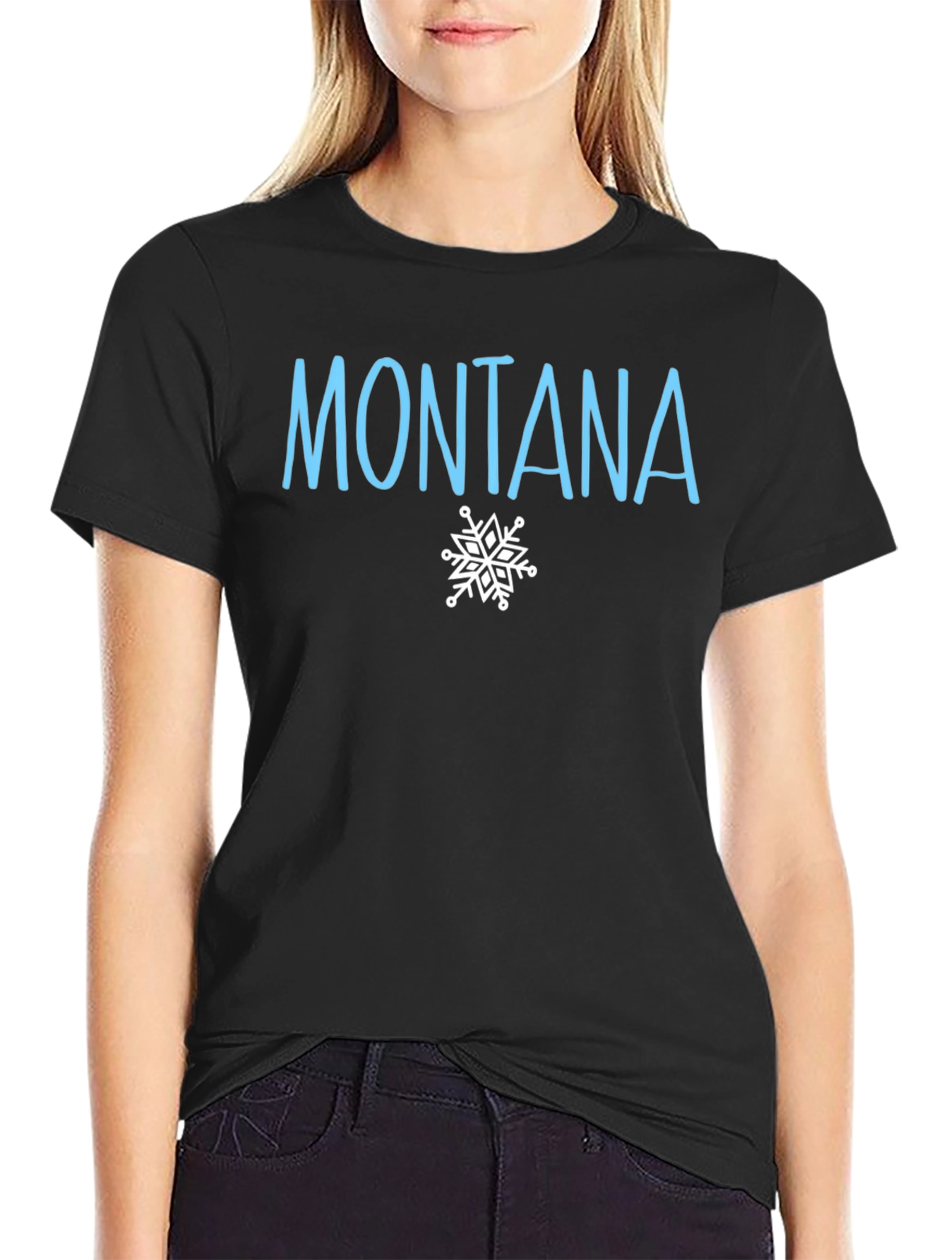 Montana Winter Snowflake T-Shirt