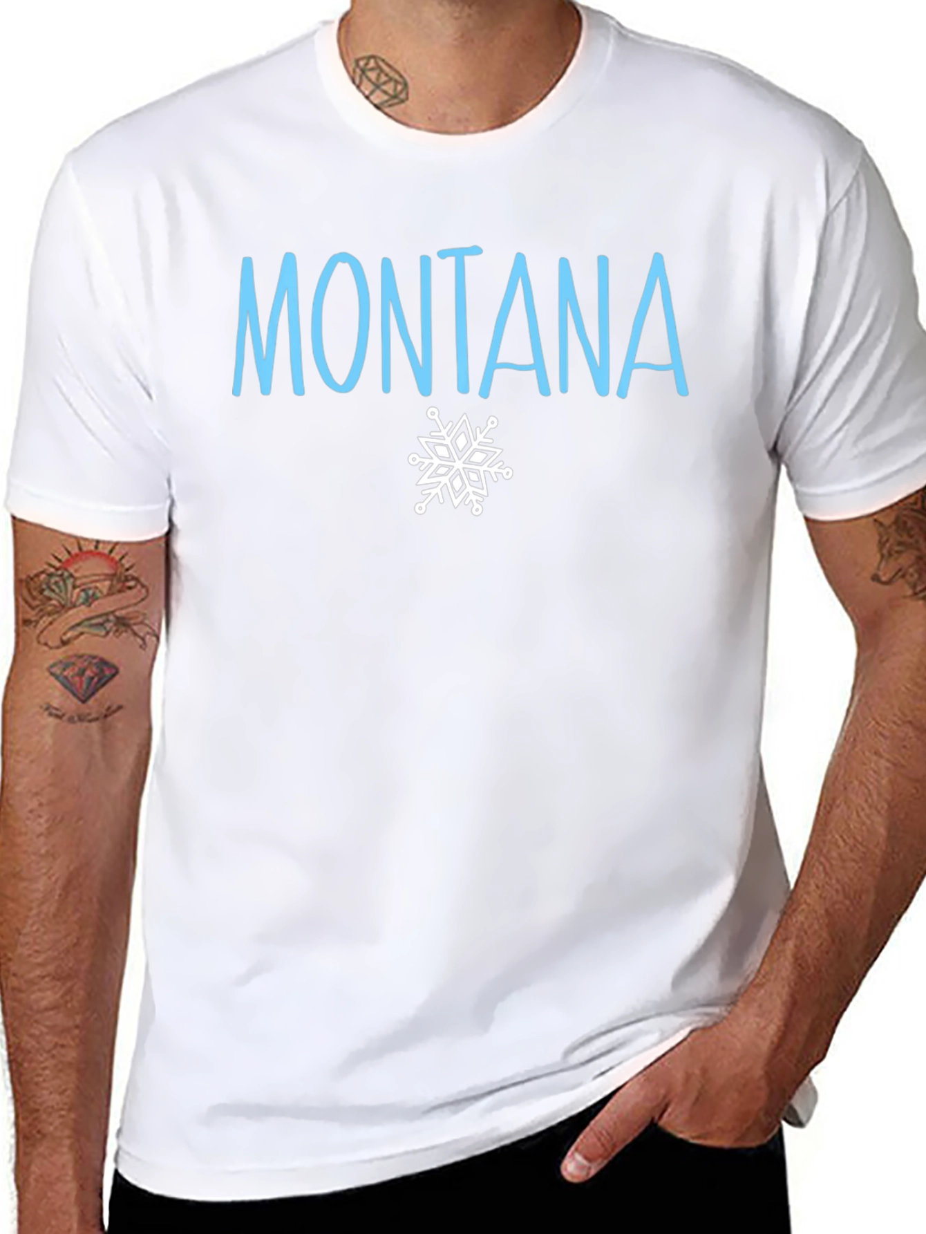 Montana Winter Snowflake T-Shirt