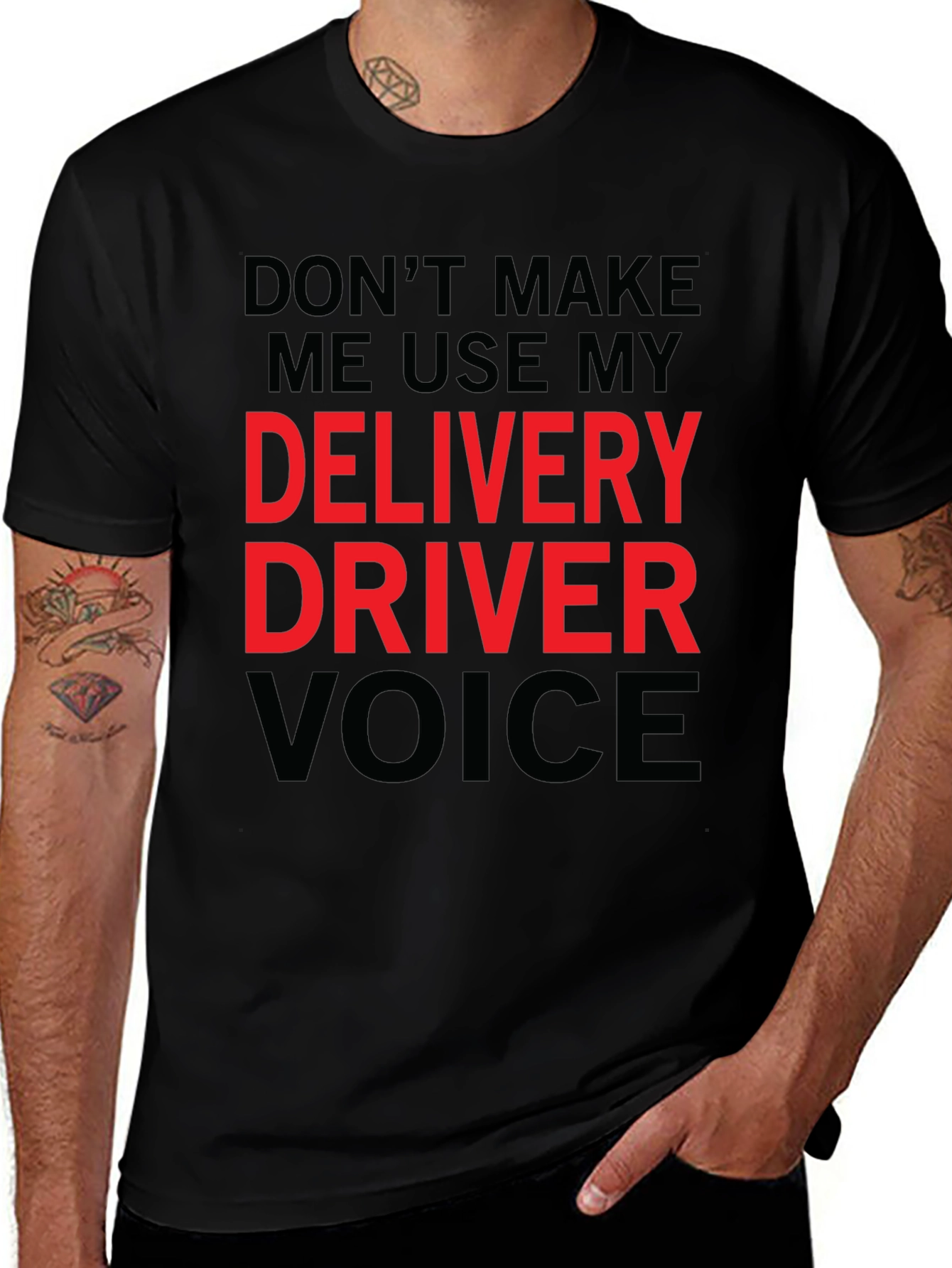 Delivery Driver Voice T-Shirt - Funny Gift Idea