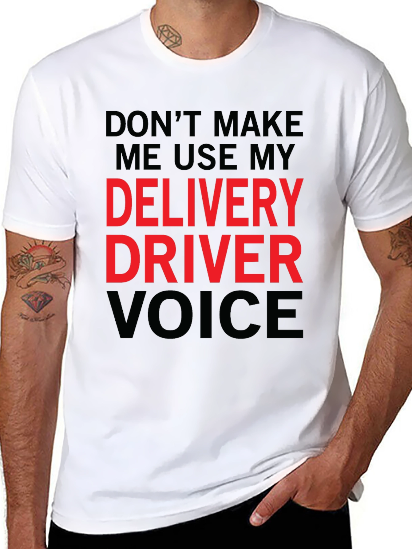 Delivery Driver Voice T-Shirt - Funny Gift Idea