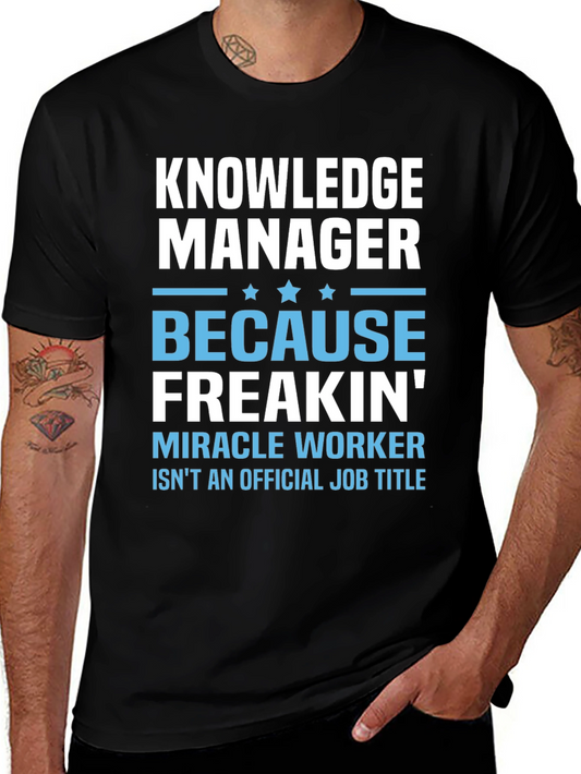 Knowledge Manager Funny Graphic T-Shirt