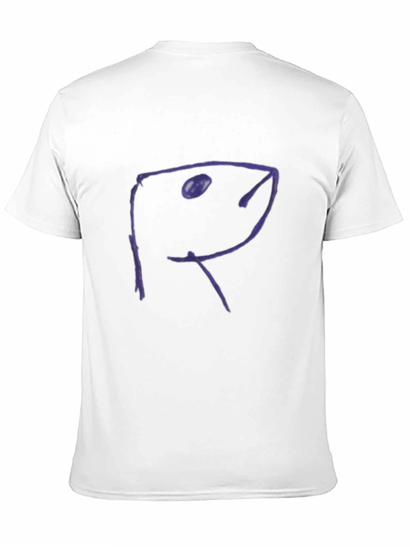 Abstract Fish Black Cotton Tee