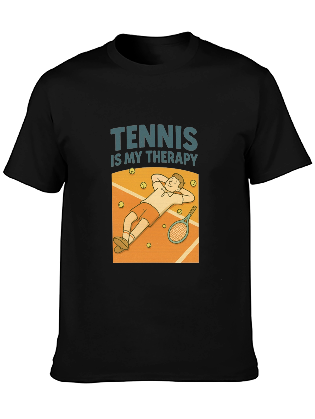 Tennis Therapy Graphic T-Shirt
