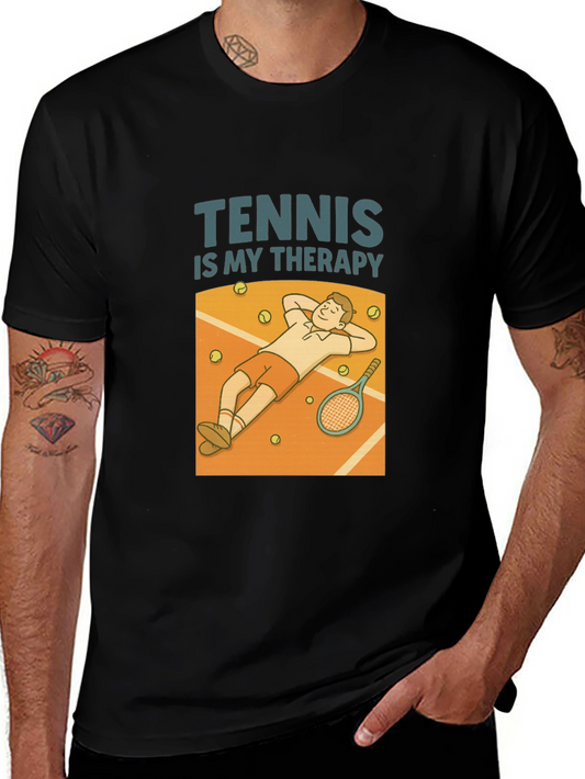 Tennis Therapy Graphic T-Shirt