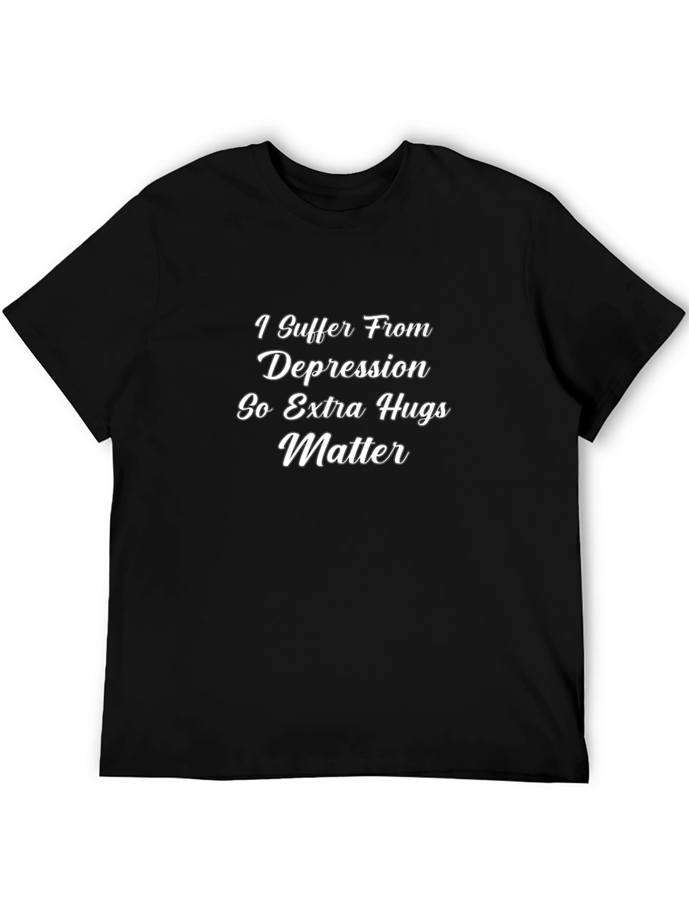 Depression Awareness Graphic Tee - Extra Hugs Matter Shirt