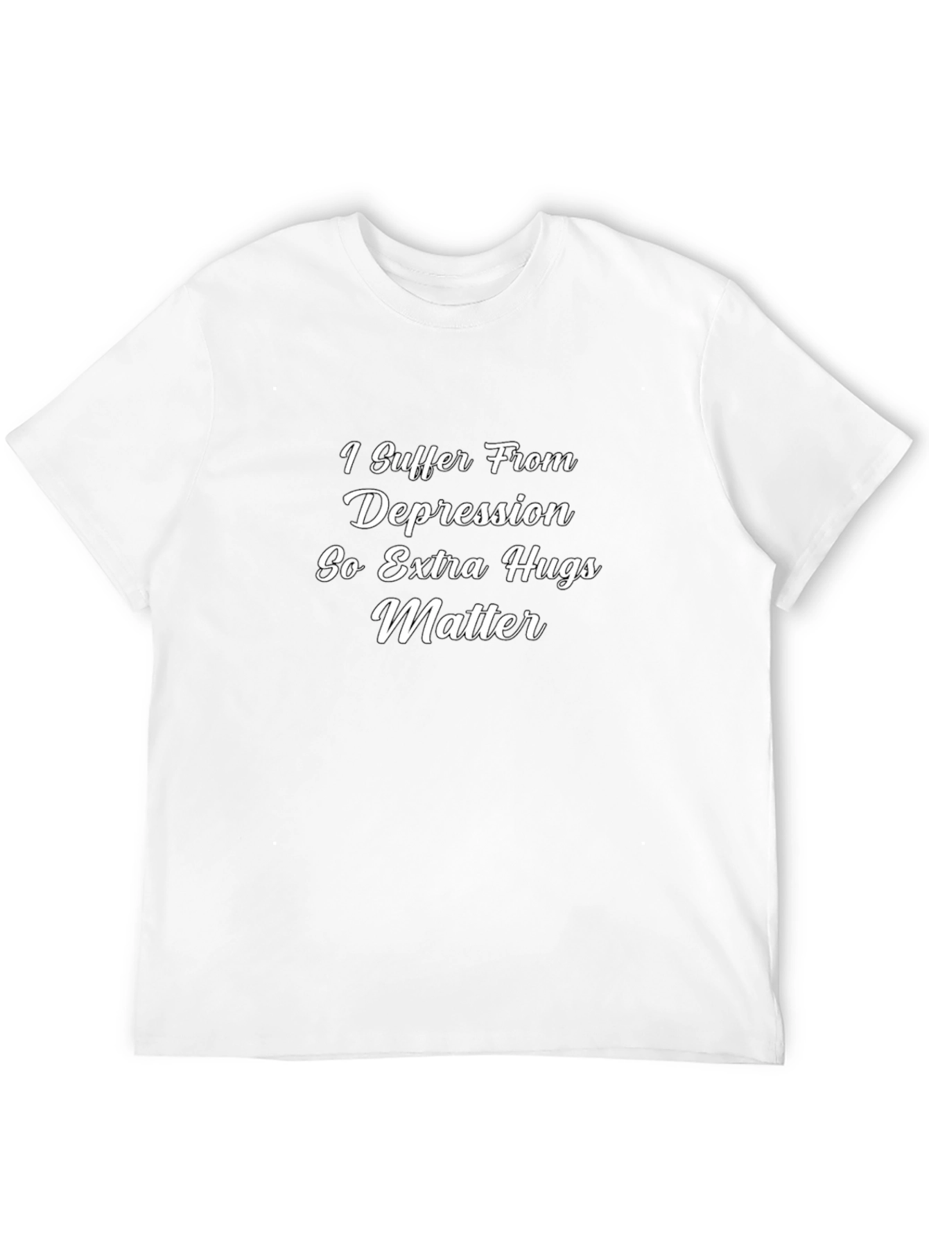 Depression Awareness Graphic Tee - Extra Hugs Matter Shirt