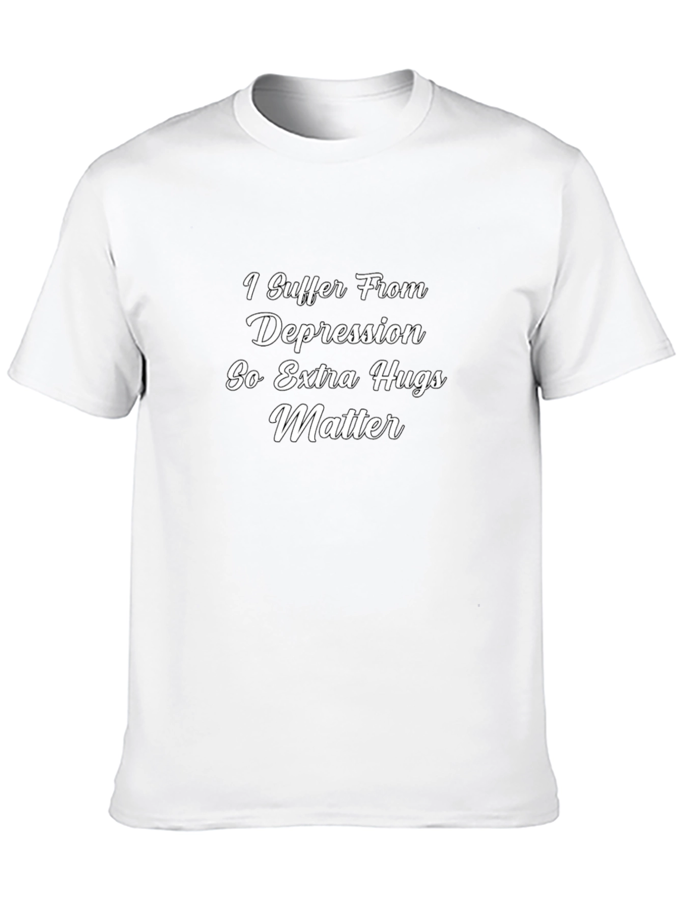 Depression Awareness Graphic Tee - Extra Hugs Matter Shirt