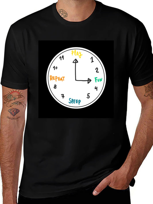Play Fun Repeat Sleep Graphic T-Shirt