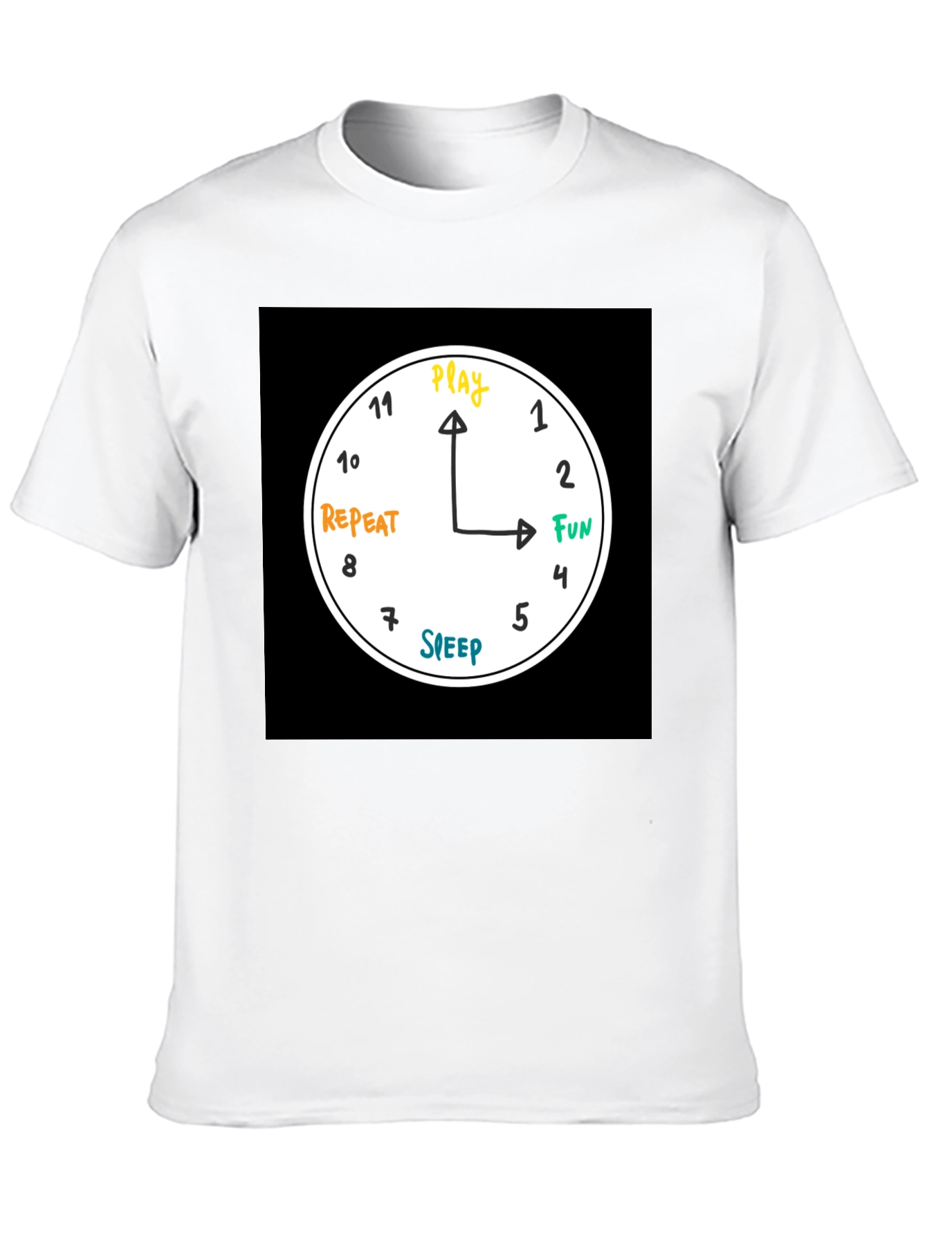 Play Fun Repeat Sleep Graphic T-Shirt