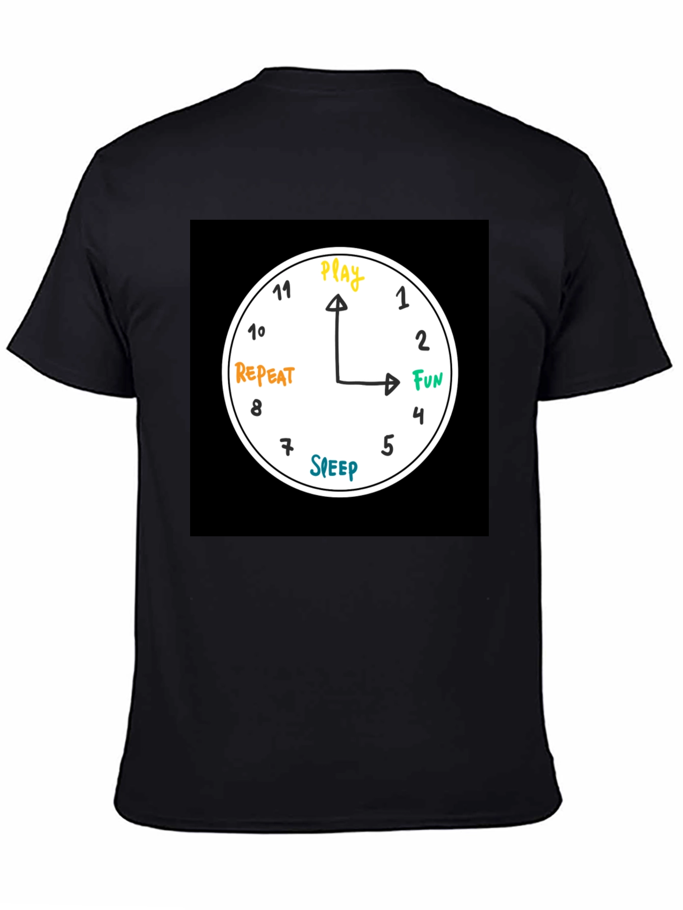 Play Fun Repeat Sleep Graphic T-Shirt