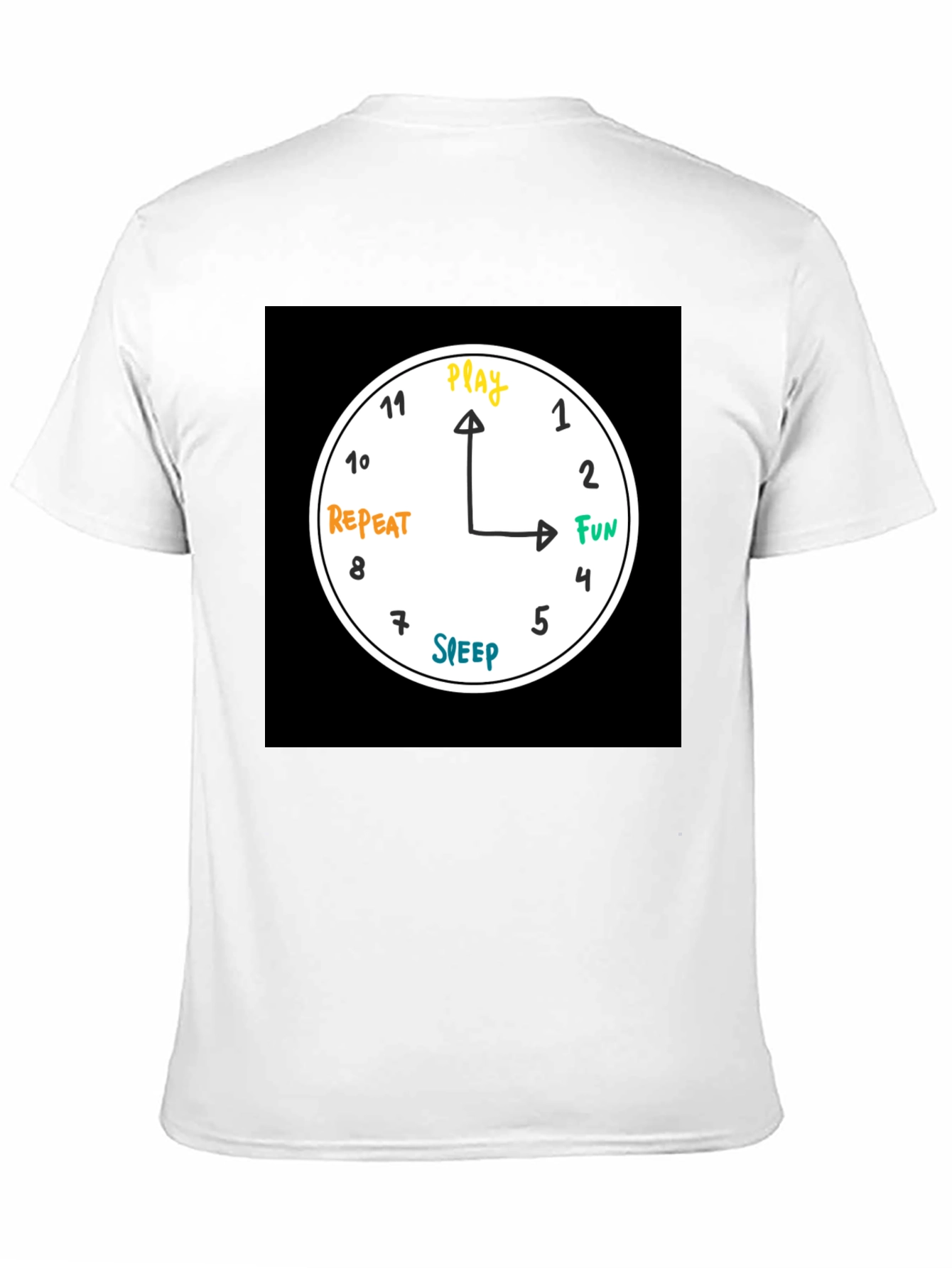 Play Fun Repeat Sleep Graphic T-Shirt