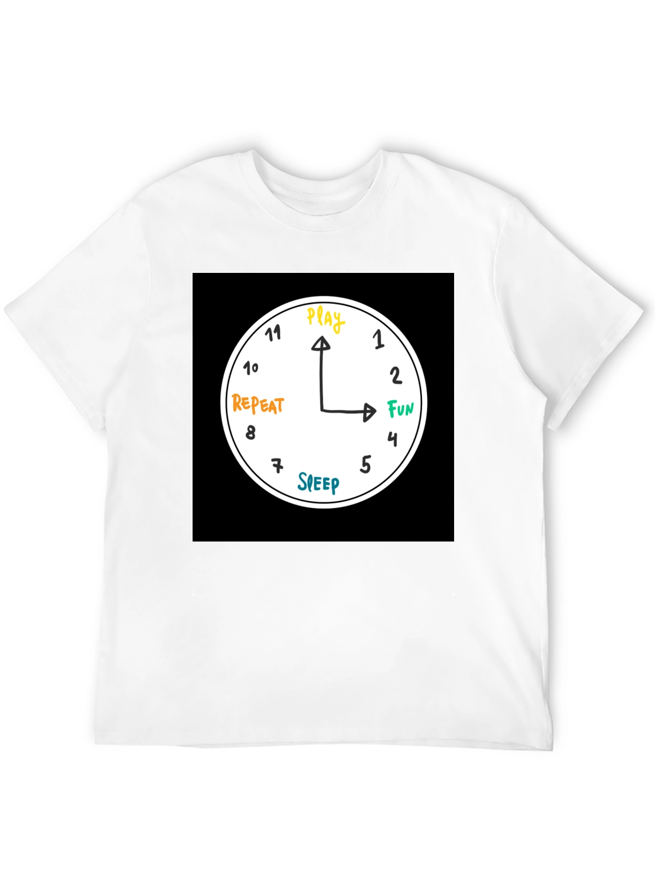 Play Fun Repeat Sleep Graphic T-Shirt