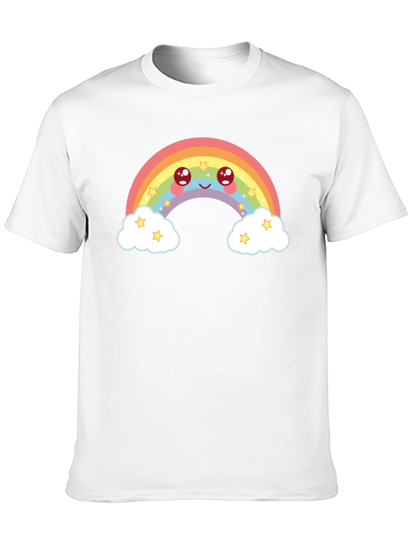 Cute Rainbow Graphic Tee - Black T-Shirt