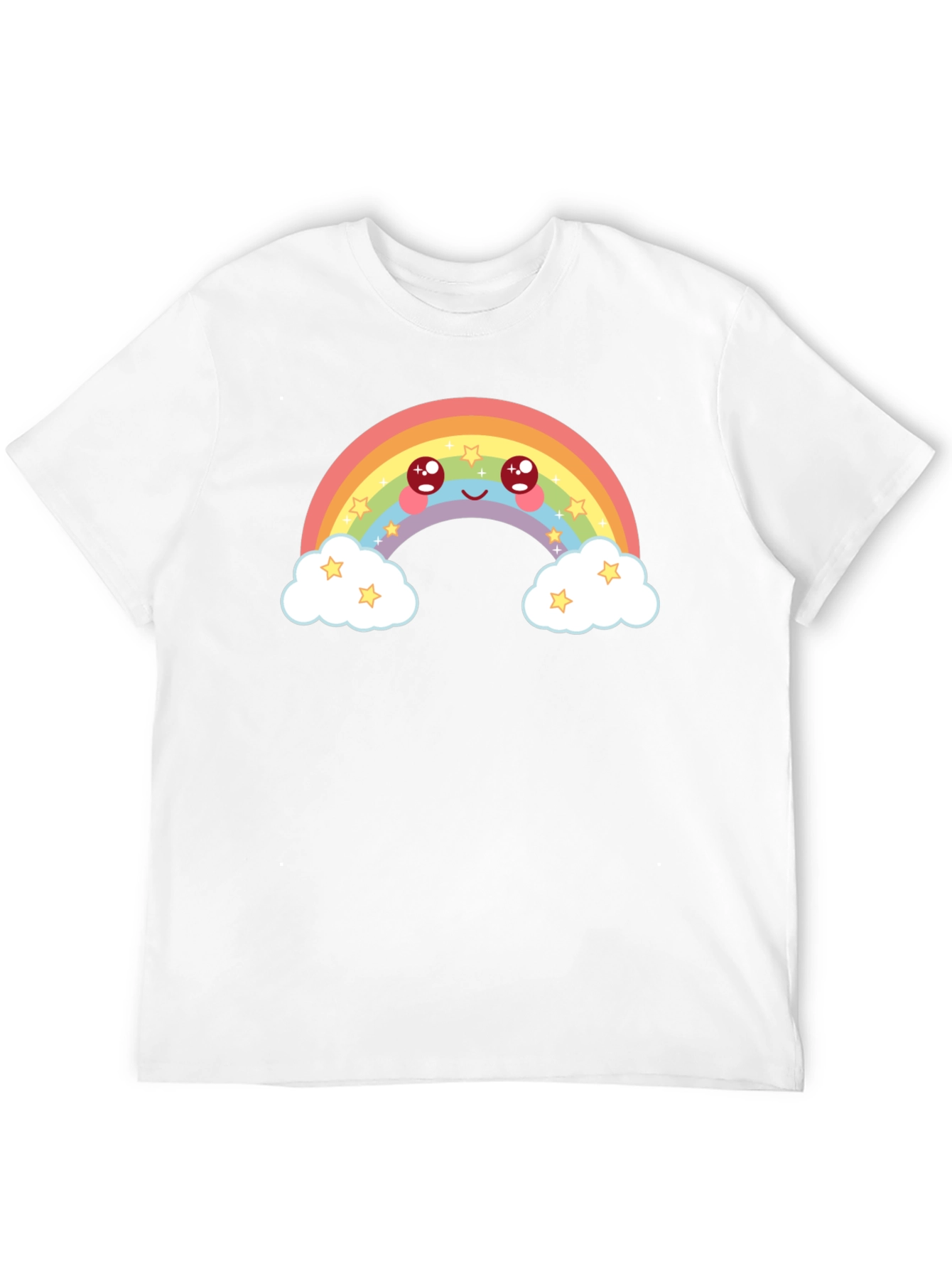 Cute Rainbow Graphic Tee - Black T-Shirt