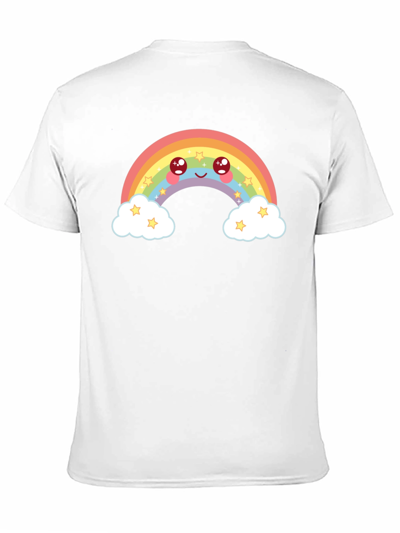 Cute Rainbow Graphic Tee - Black T-Shirt
