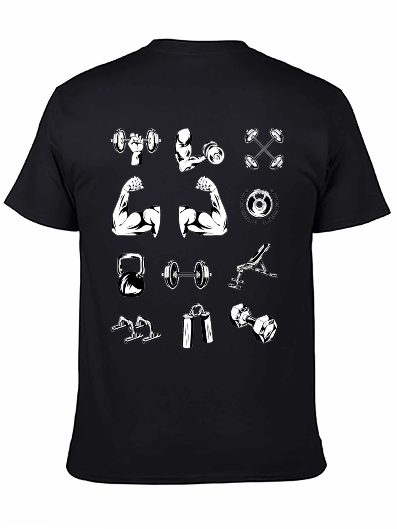 Gym Workout T-Shirt - Weightlifting Design