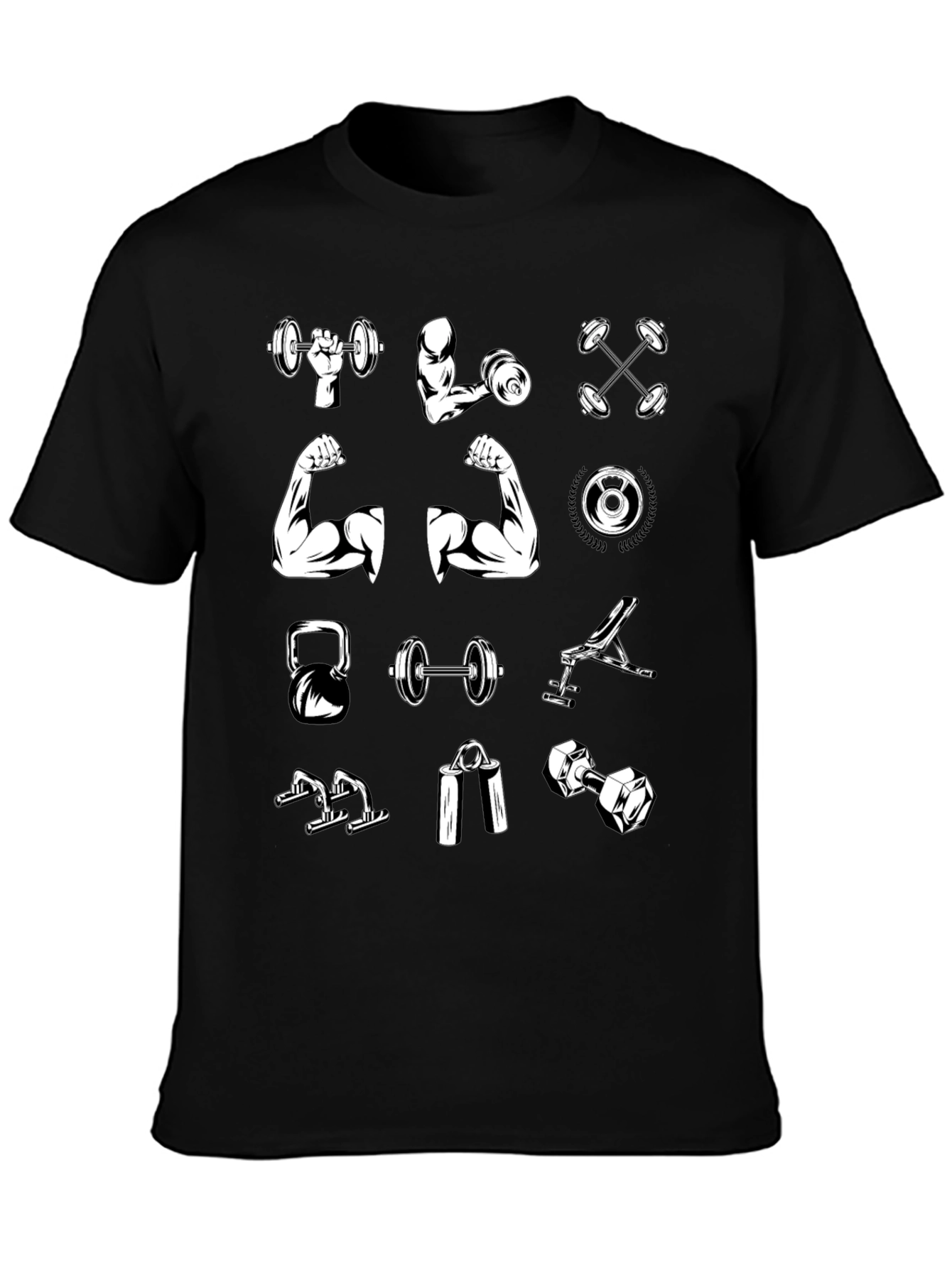 Gym Workout T-Shirt - Weightlifting Design