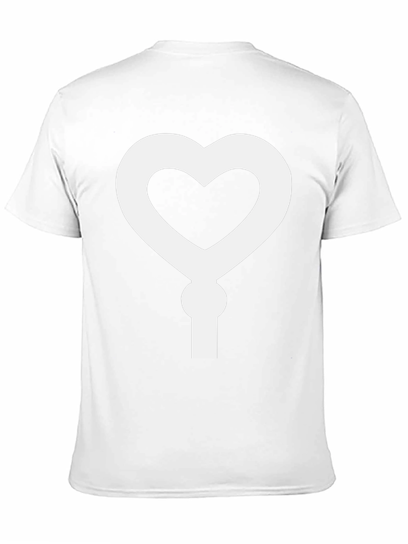 Heart Keyhole T-Shirt - Black