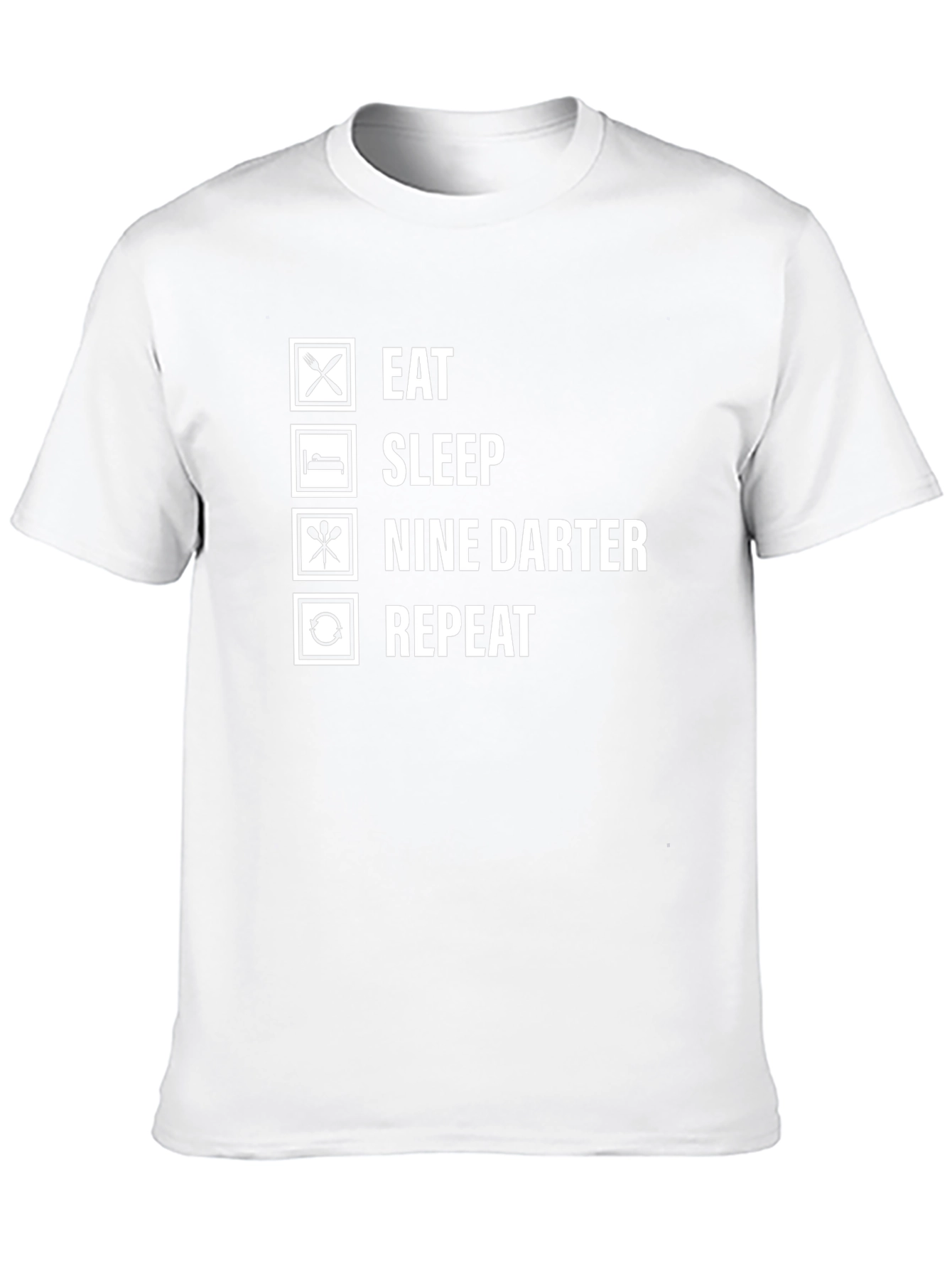 Eat Sleep Nine Darter Repeat Black T-Shirt
