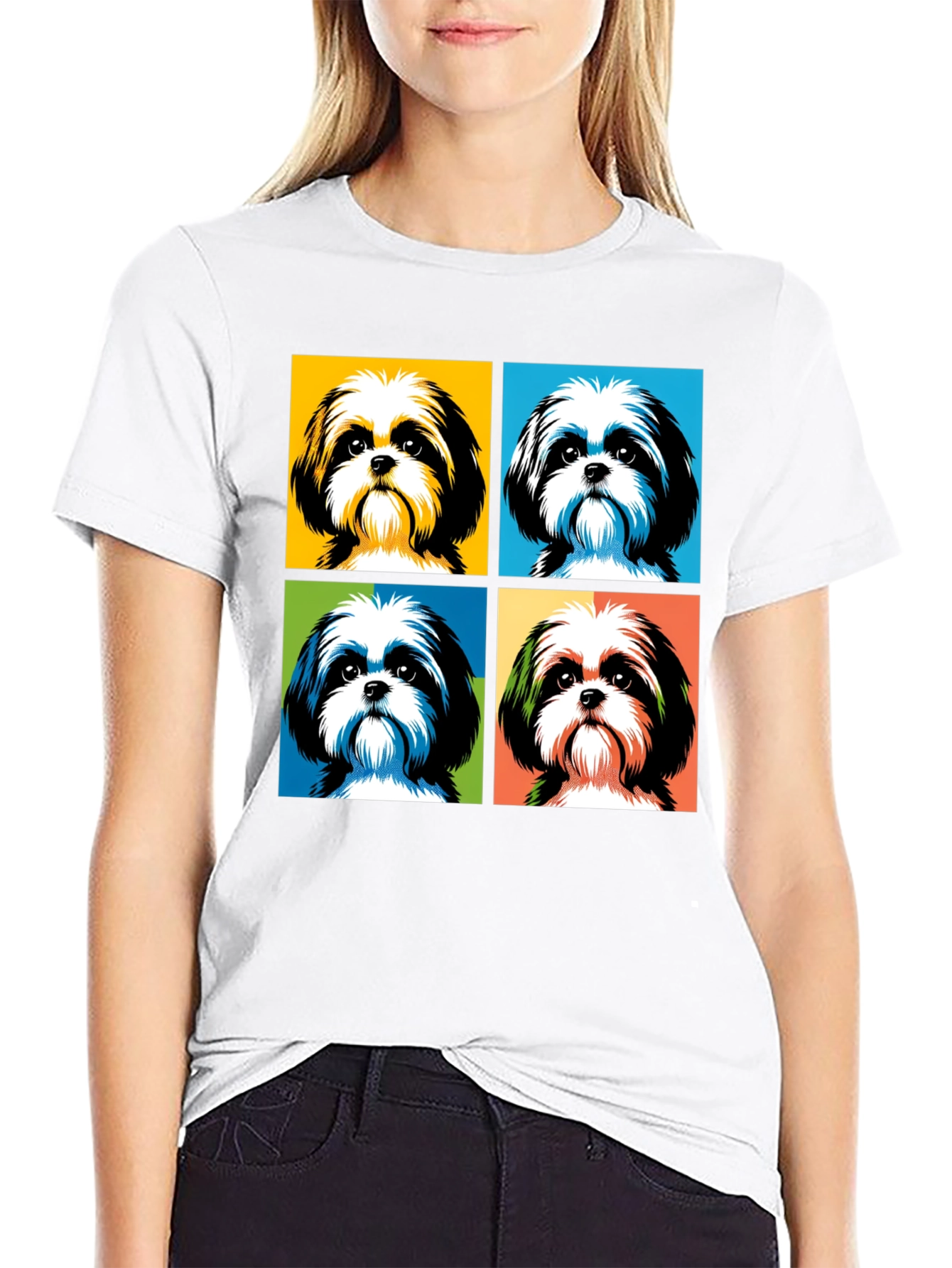 Dog Pop Art Graphic T-Shirt