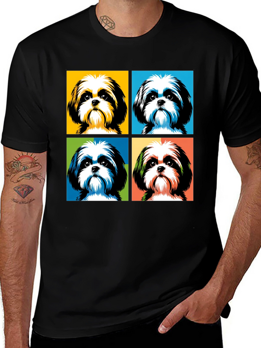 Dog Pop Art Graphic T-Shirt