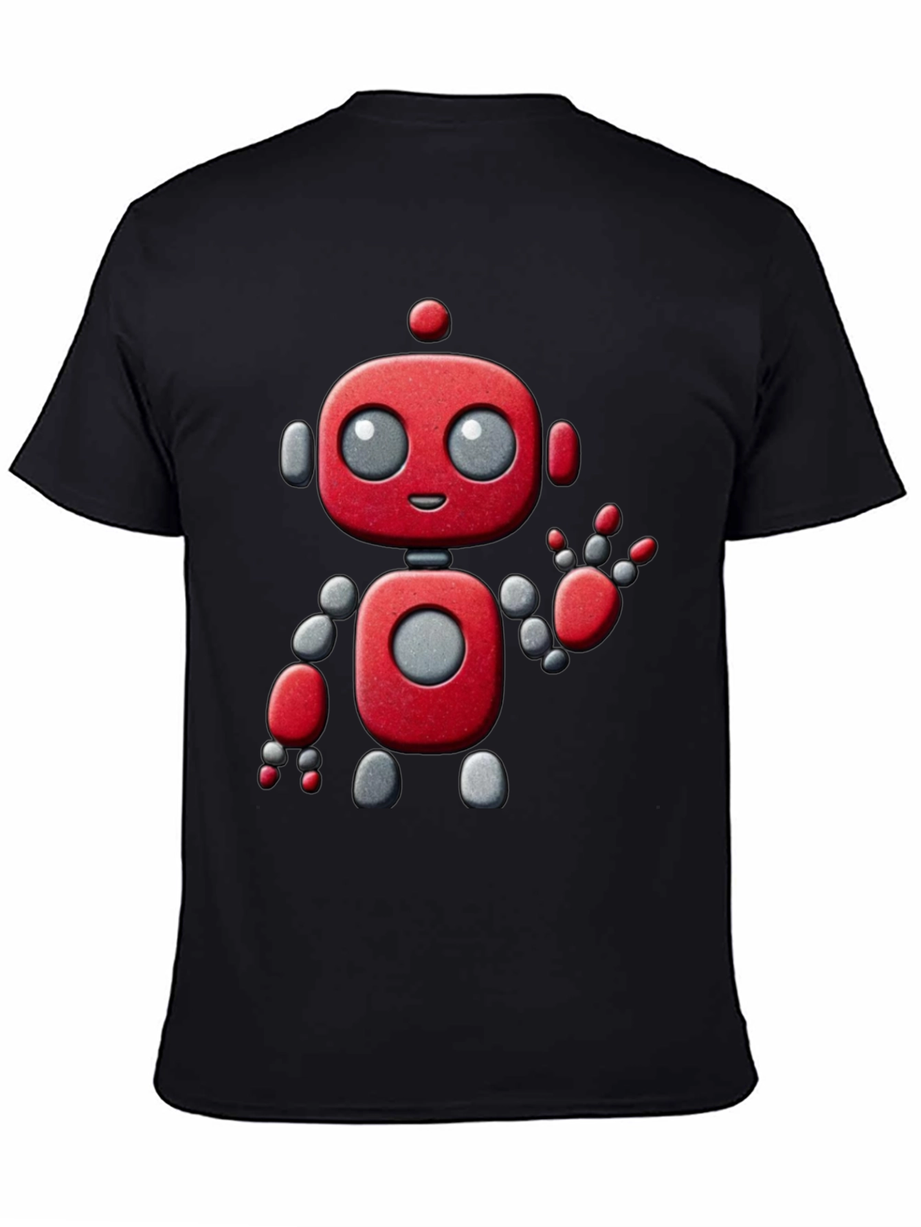 Robot Graphic Tee - Fun & Stylish Black T-Shirt