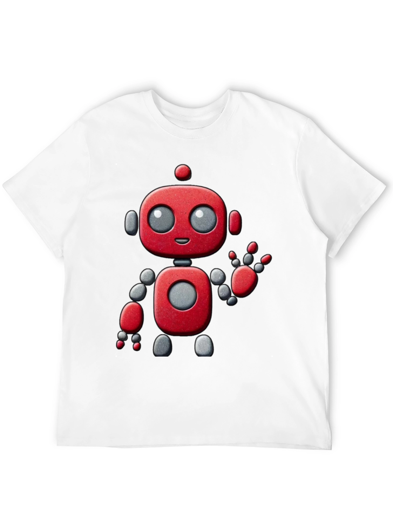 Robot Graphic Tee - Fun & Stylish Black T-Shirt