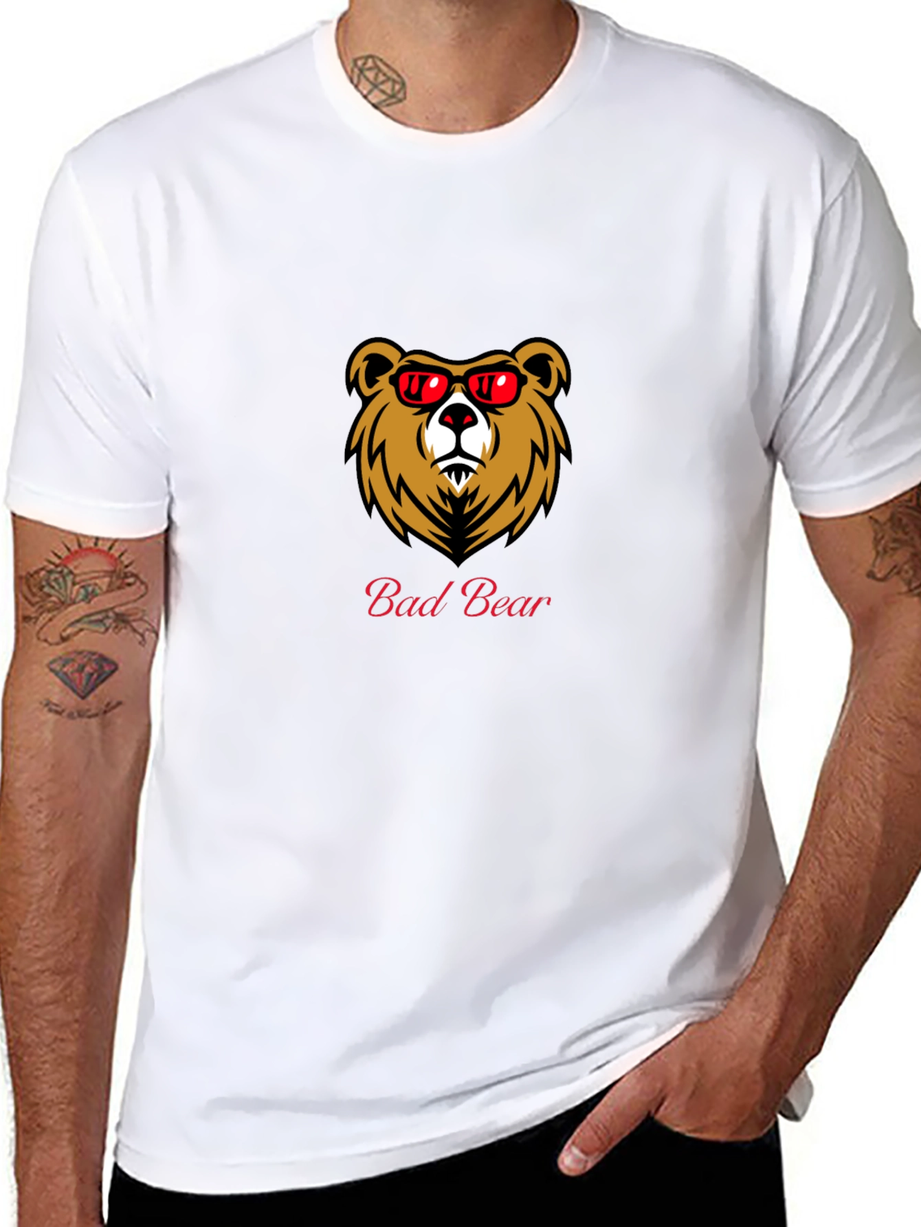 Bad Bear Graphic T-Shirt - Mens Black Tee